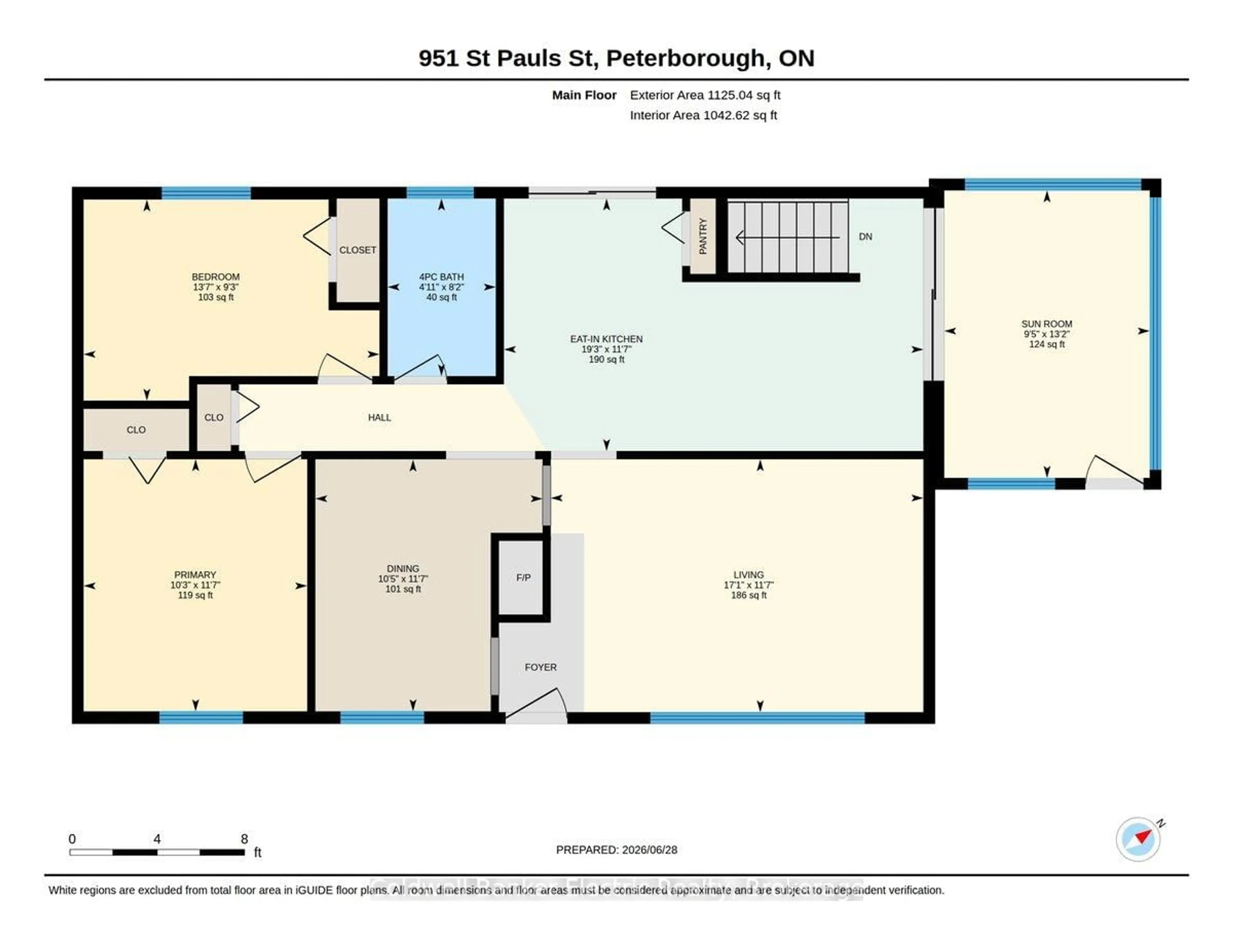 Floor plan for 951 St. Paul's St, Peterborough Ontario K9H 6J7
