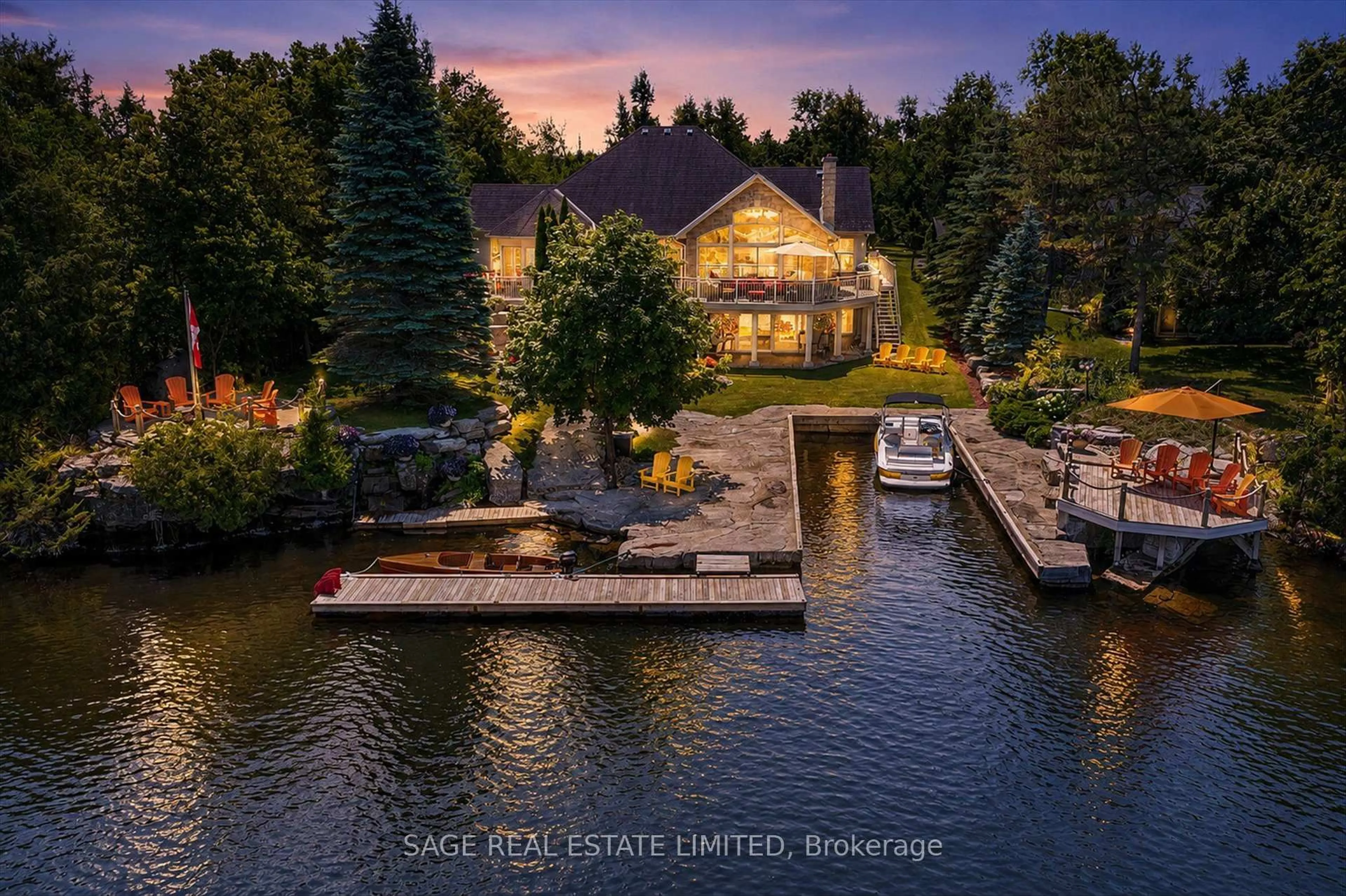 A pic from outside/outdoor area/front of a property/back of a property/a pic from drone, water/lake/river/ocean view for 78 Boyd St, Kawartha Lakes Ontario K0M 1A0