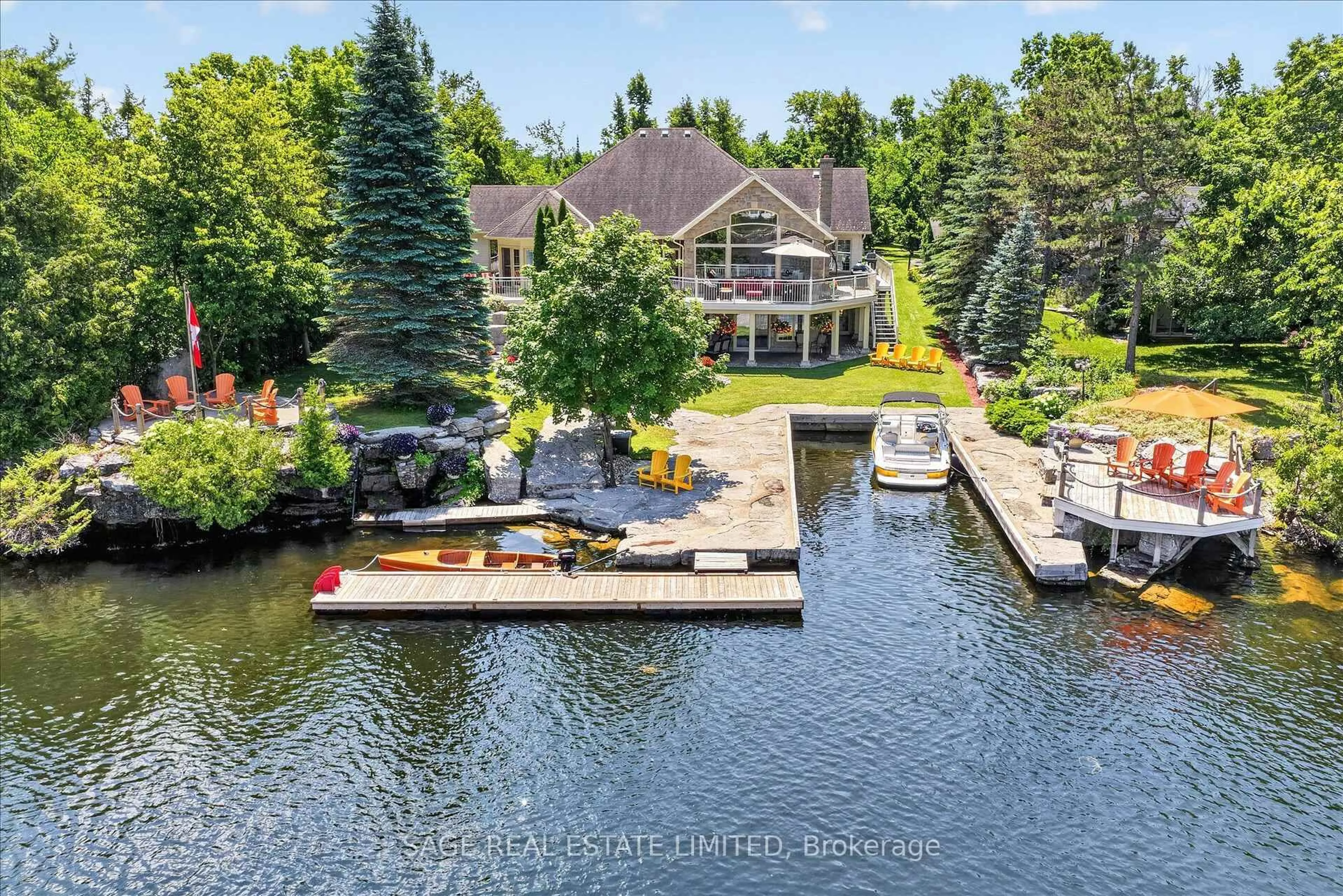 A pic from outside/outdoor area/front of a property/back of a property/a pic from drone, water/lake/river/ocean view for 78 Boyd St, Kawartha Lakes Ontario K0M 1A0