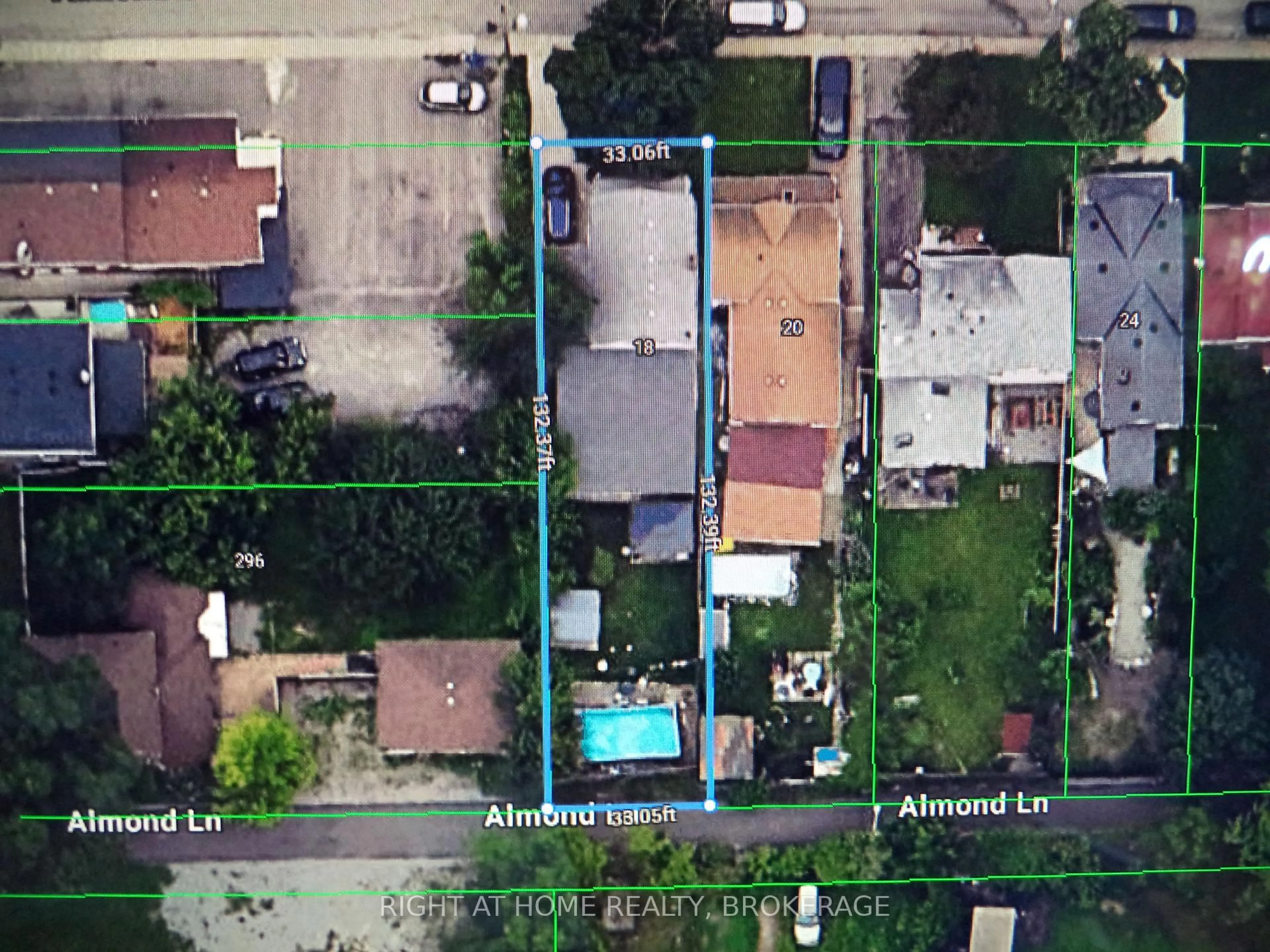 A pic from outside/outdoor area/front of a property/back of a property/a pic from drone, street for 18 Almond St, St. Catharines Ontario L2T 1E9