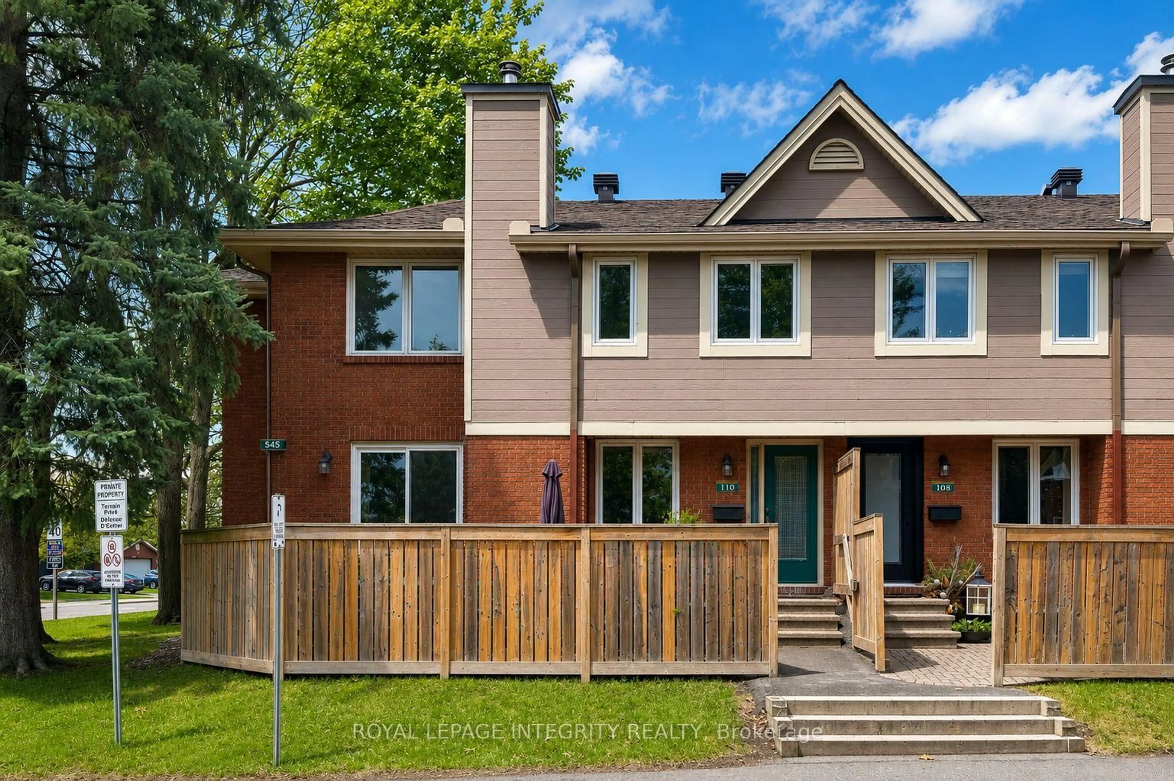 Home with brick exterior material, street for 545 Canteval Terr #110, Ottawa Ontario K4A 2E4