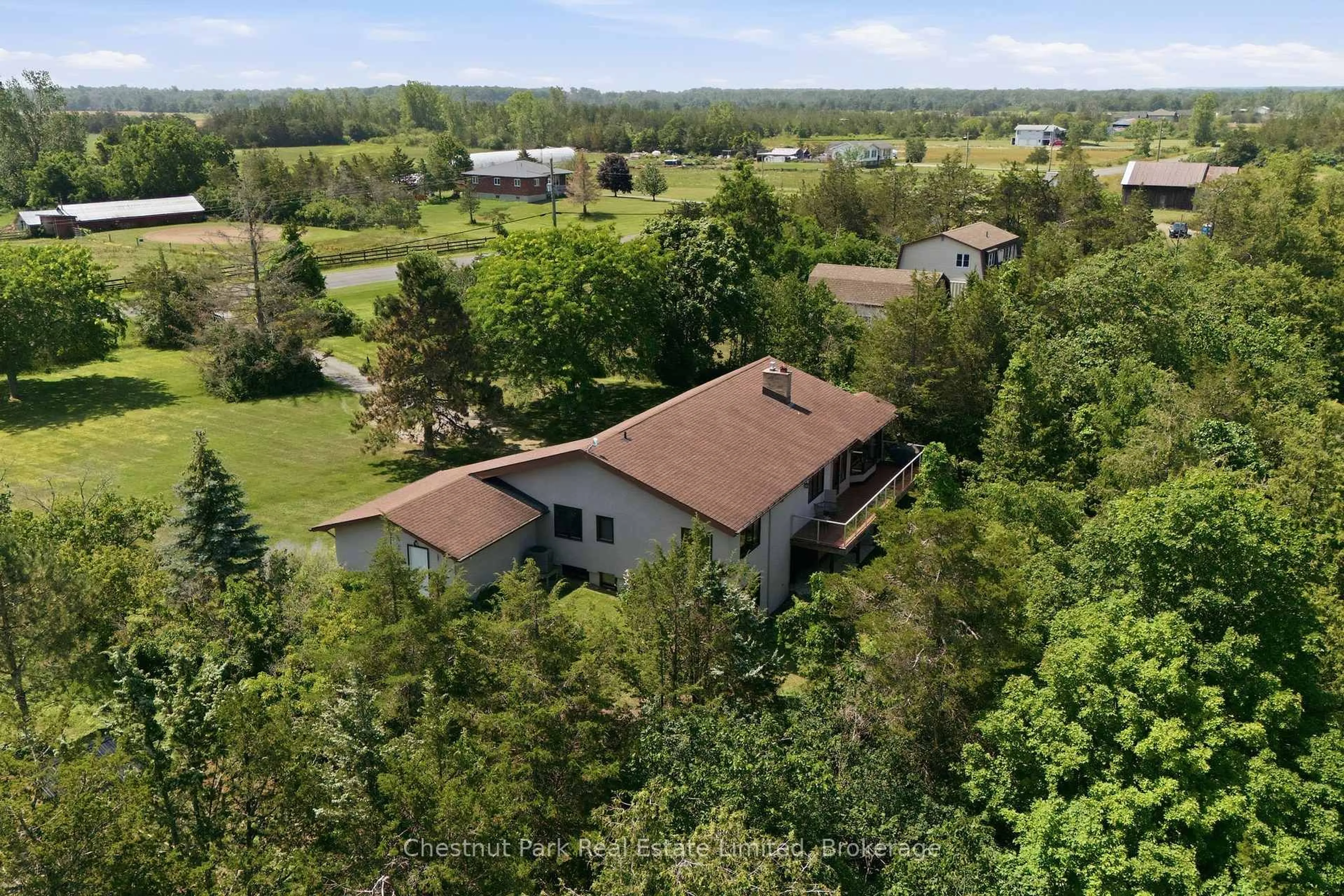 A pic from outside/outdoor area/front of a property/back of a property/a pic from drone, unknown for 1979 County Road 7, Prince Edward County Ontario K0K 2T0