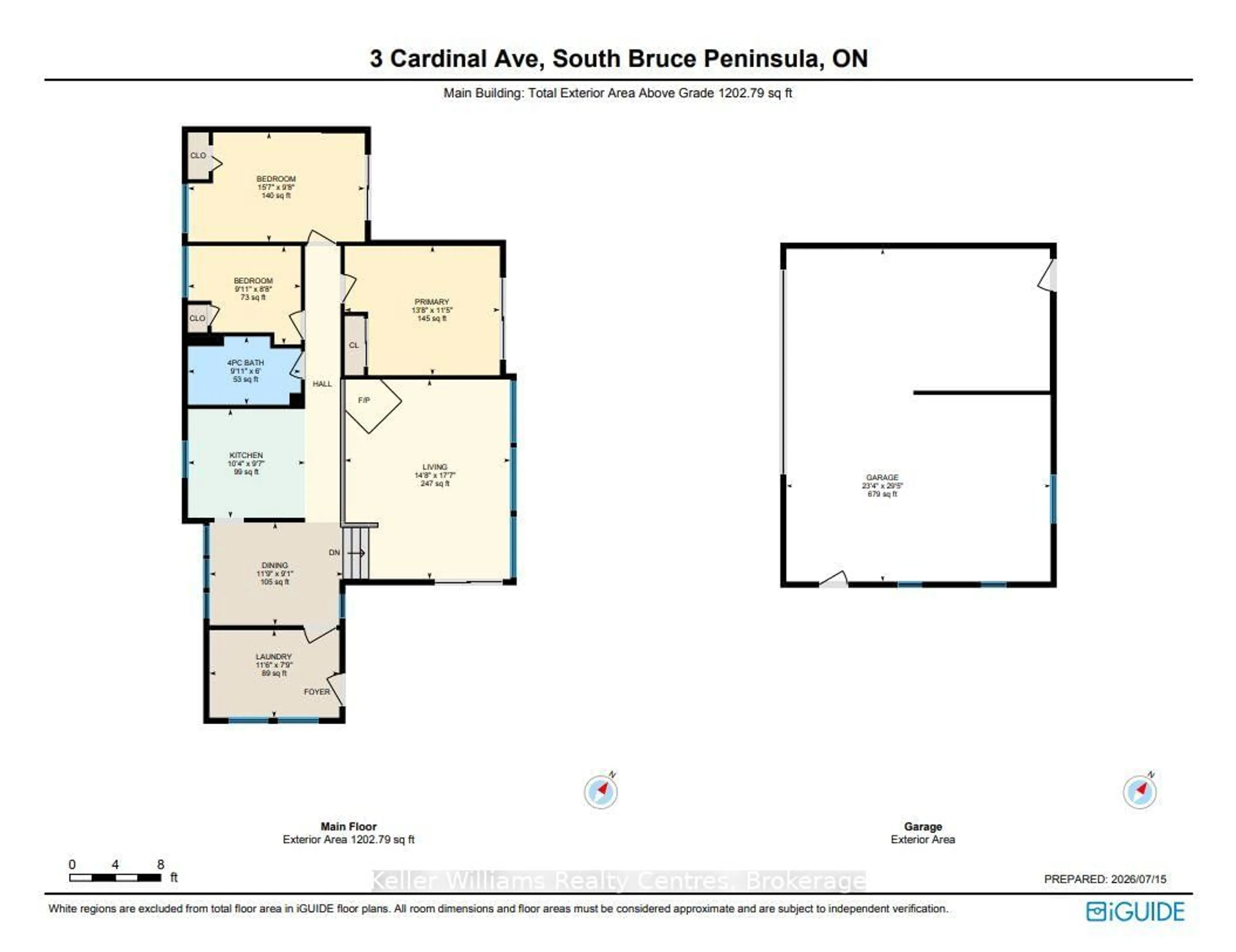 Floor plan for 3 Cardinal Ave, South Bruce Peninsula Ontario N0H 2T0