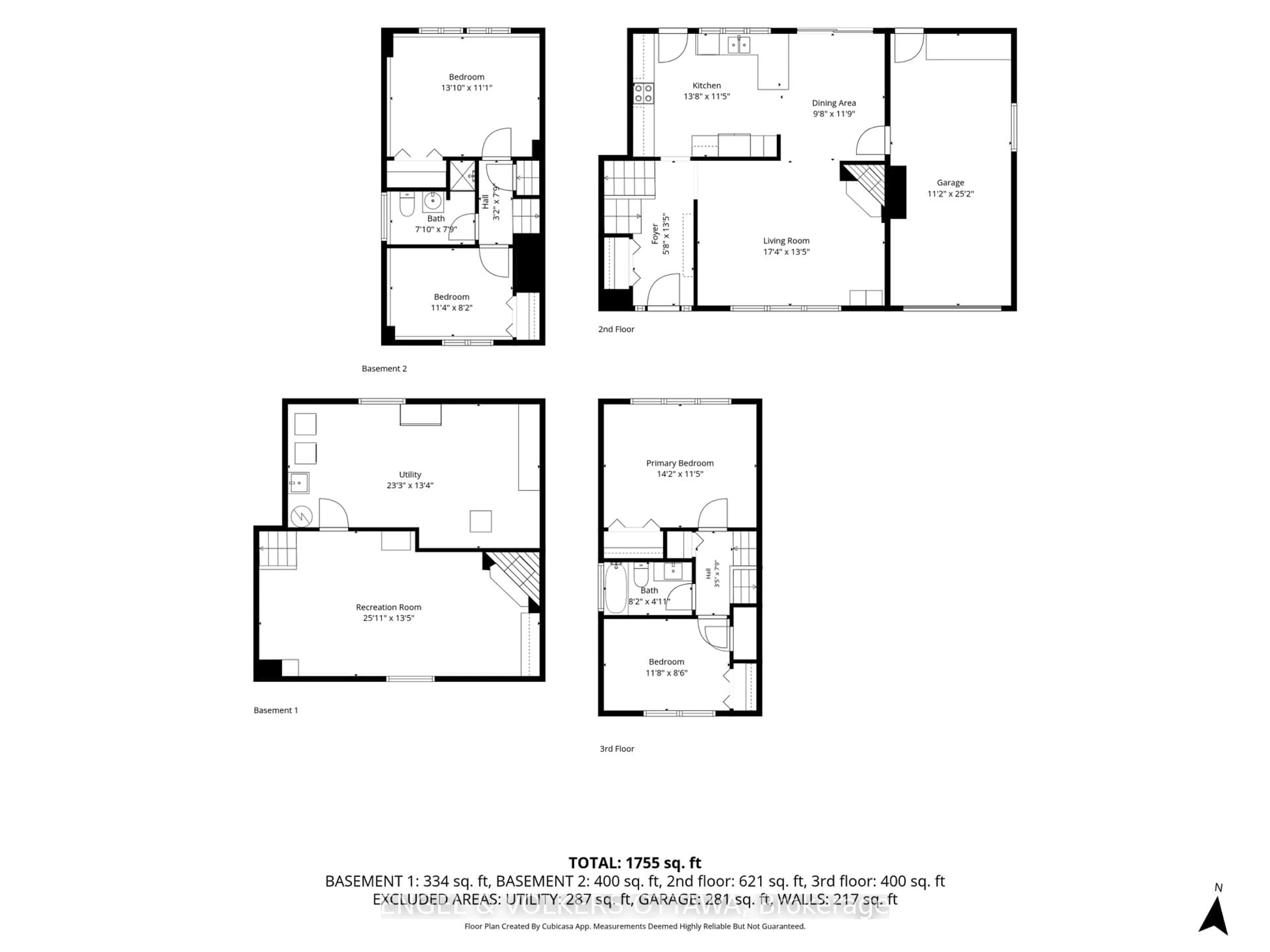 Floor plan for 1941 Conrad Ave, Ottawa Ontario K1H 6V7