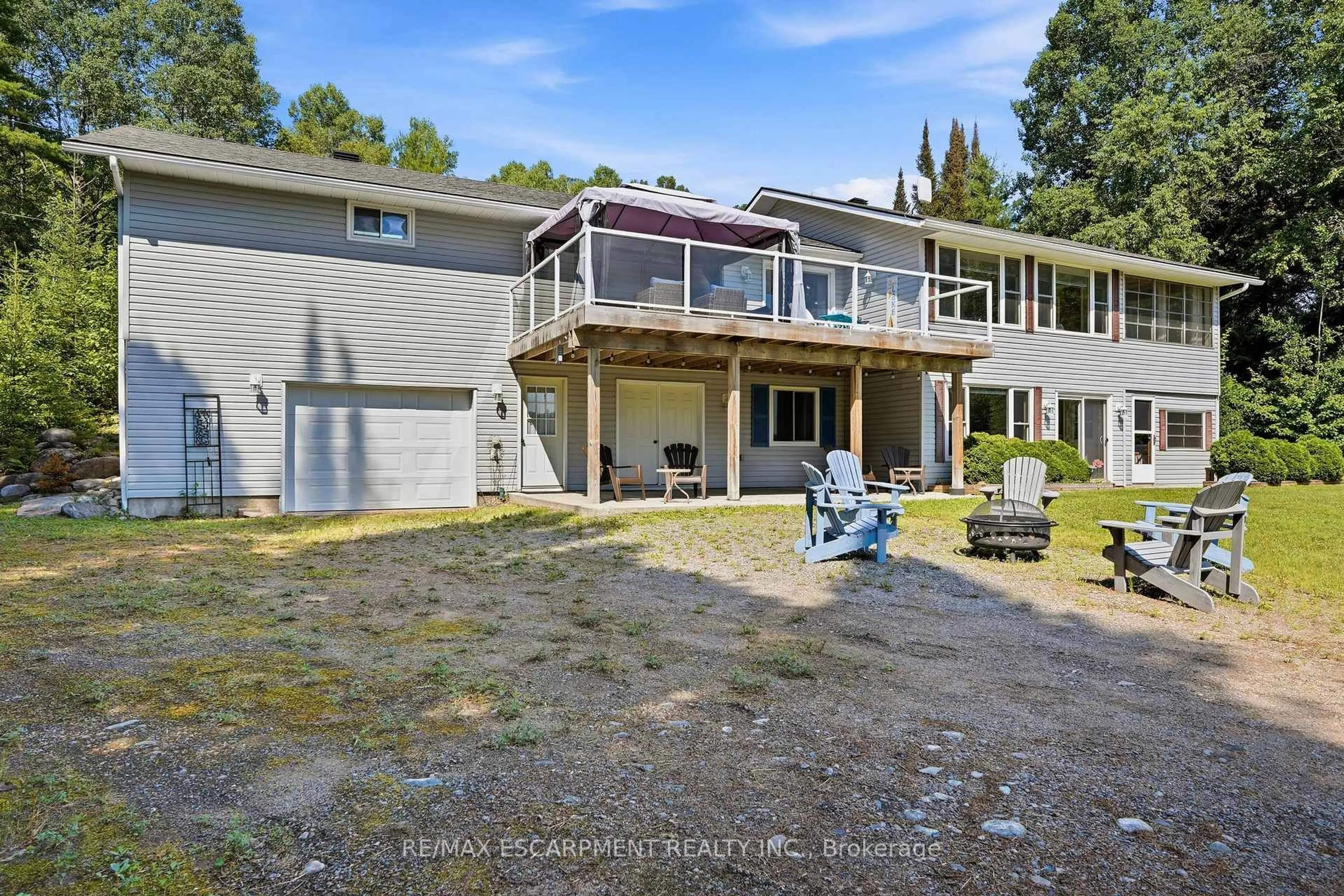 A pic from outside/outdoor area/front of a property/back of a property/a pic from drone, water/lake/river/ocean view for 1609 NORTH BAPTISTE LAKE Rd, Maynooth Ontario K0L 2S0