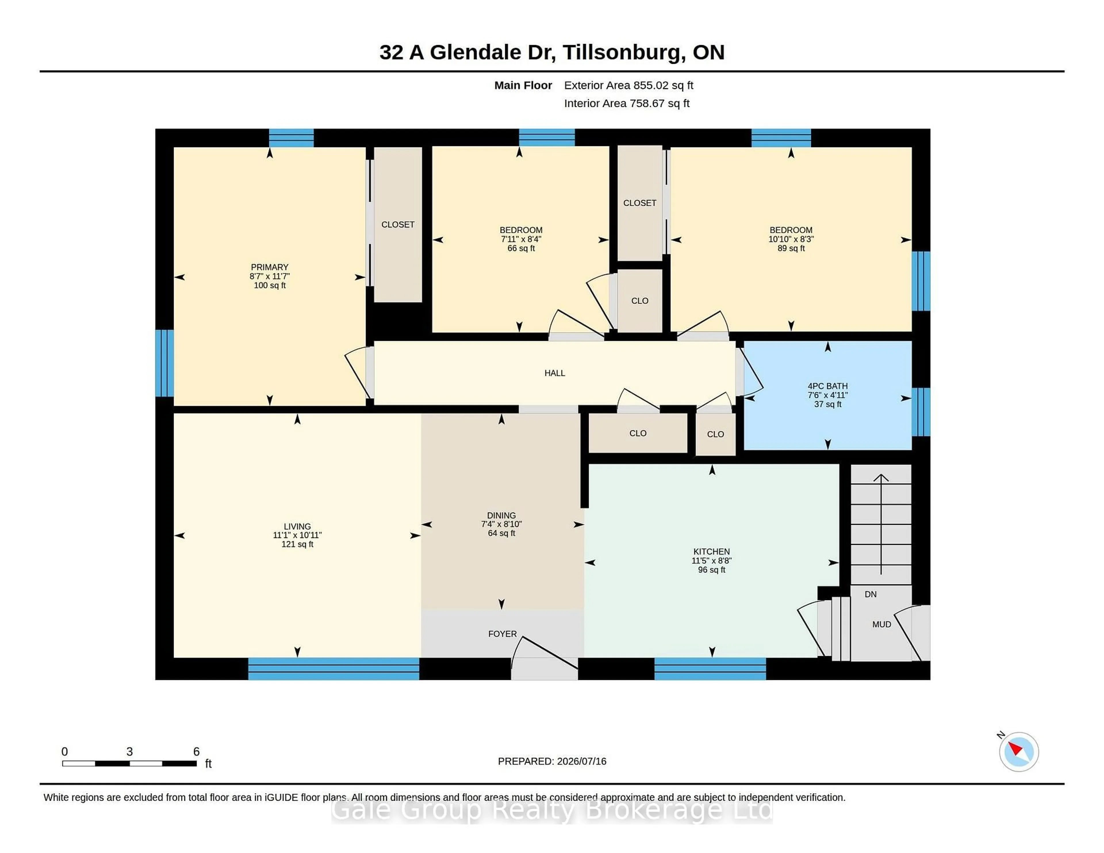 Floor plan for 32A Glendale Dr, Tillsonburg Ontario N4G 1J5