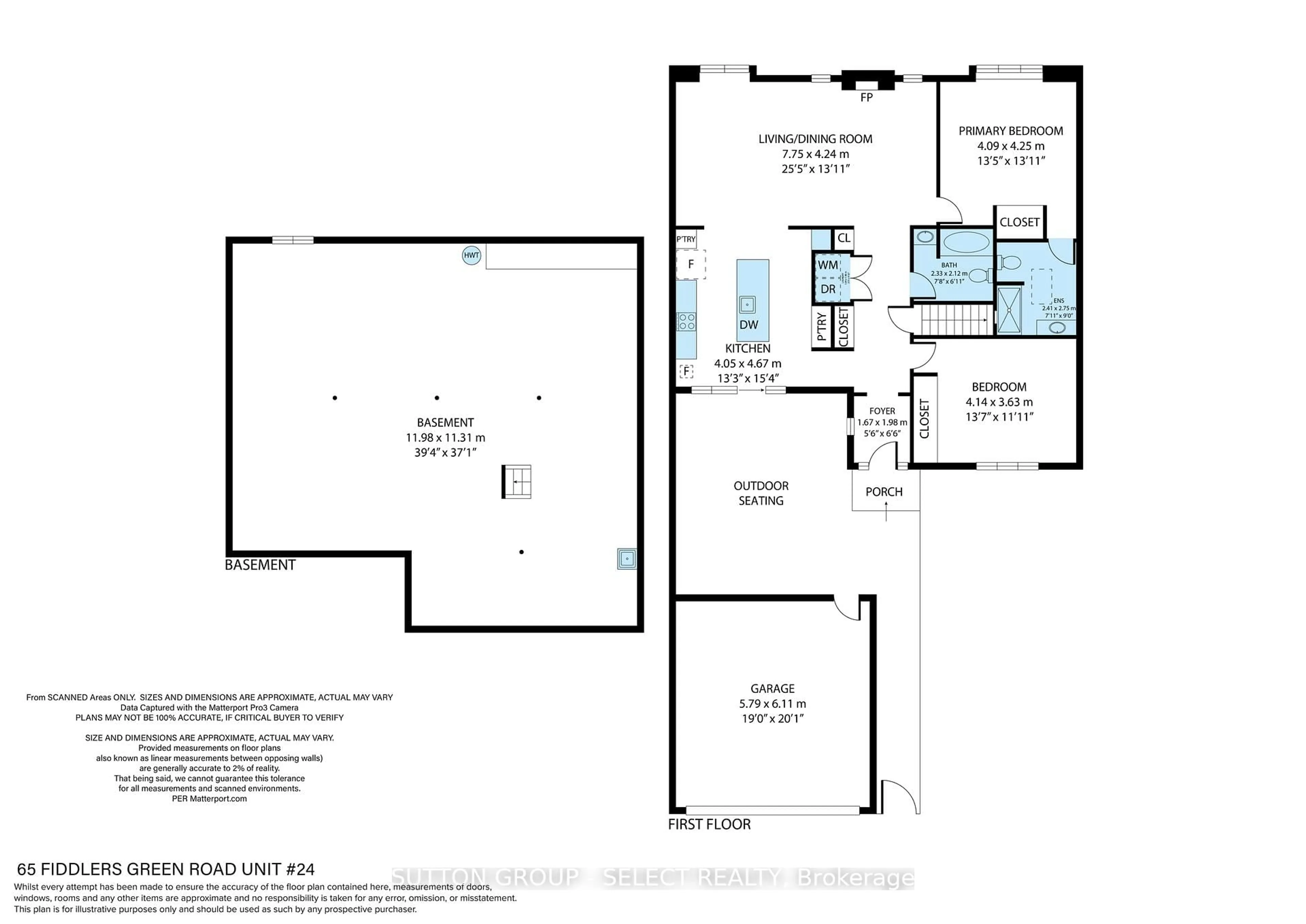 Floor plan for 65 Fiddlers Green Rd #24, London North Ontario N6H 4V5