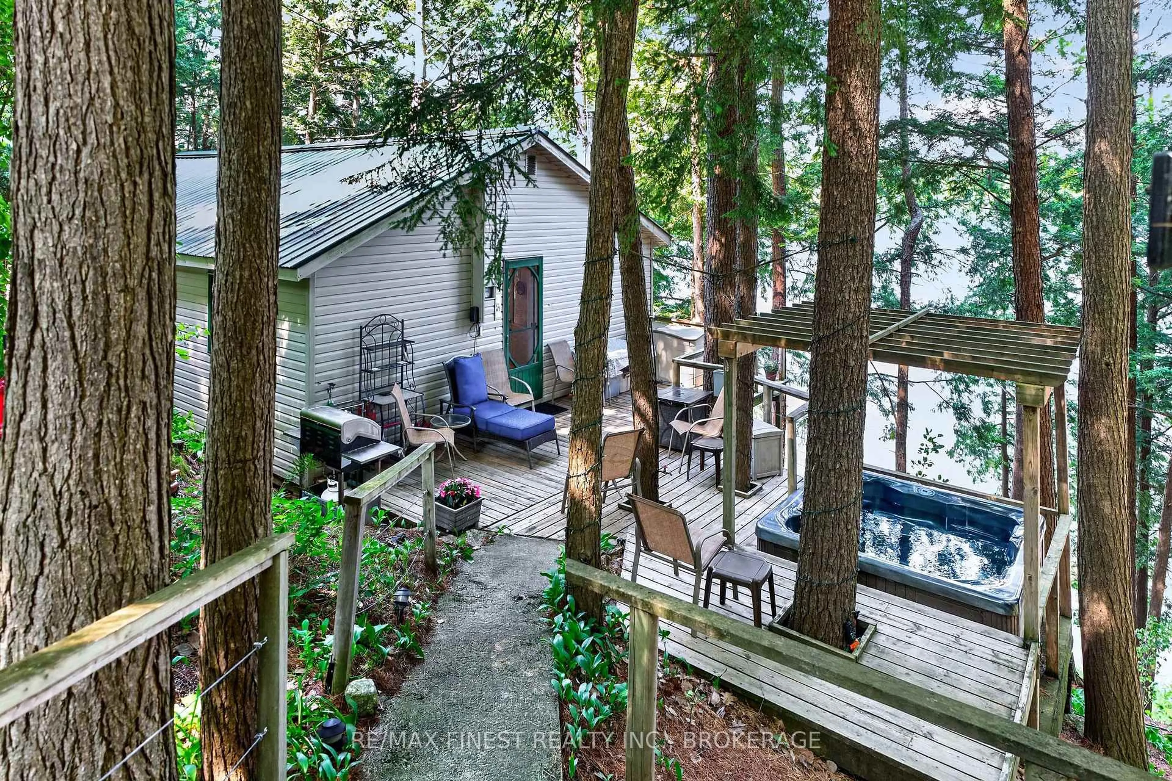 Patio, water/lake/river/ocean view for 701 Davern Lane, Maberly Ontario K0H 2B0