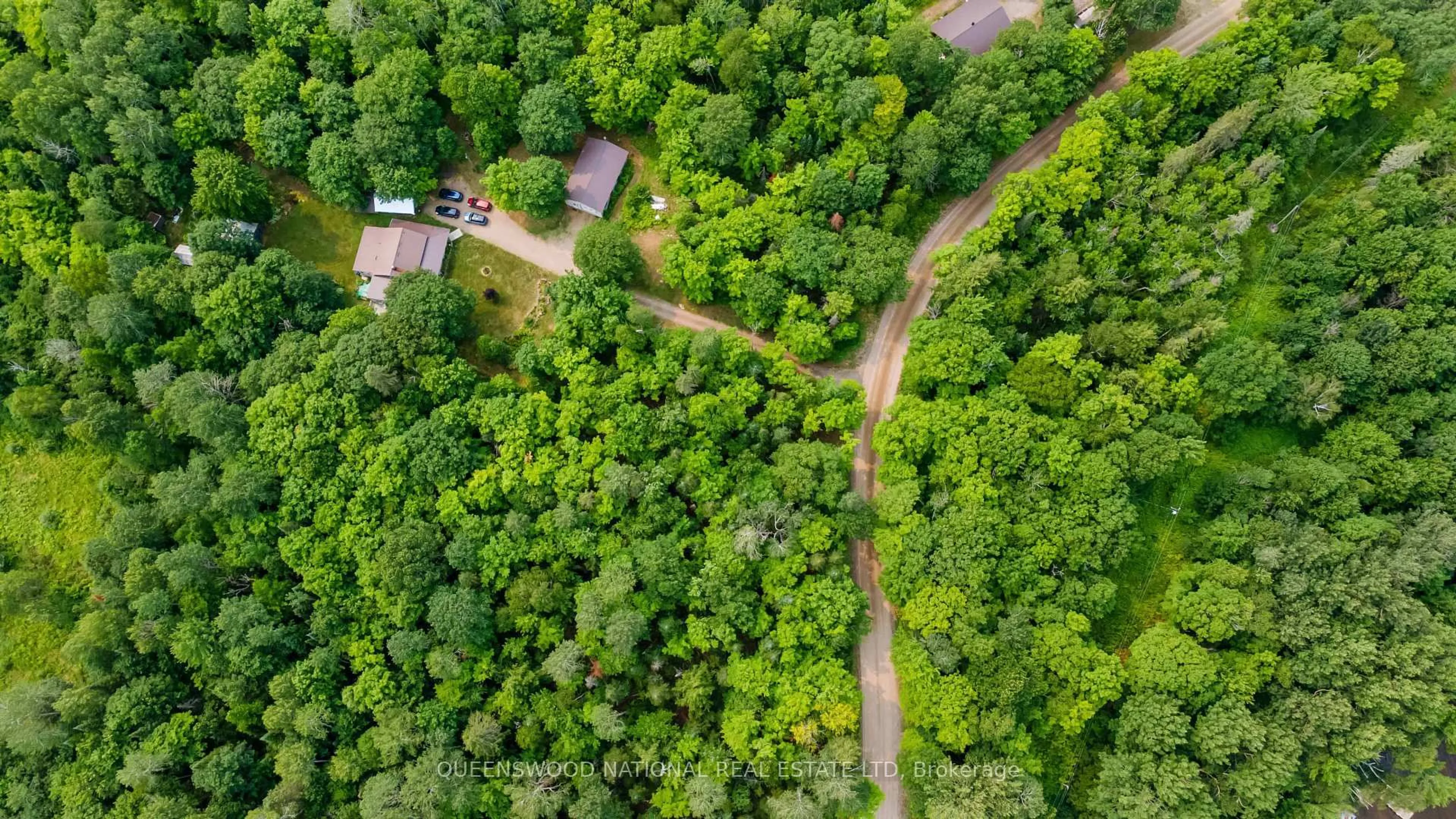 A pic from outside/outdoor area/front of a property/back of a property/a pic from drone, forest/trees view for 1205 Yandreski Rd, Barry's Bay Ontario K0J 1B0