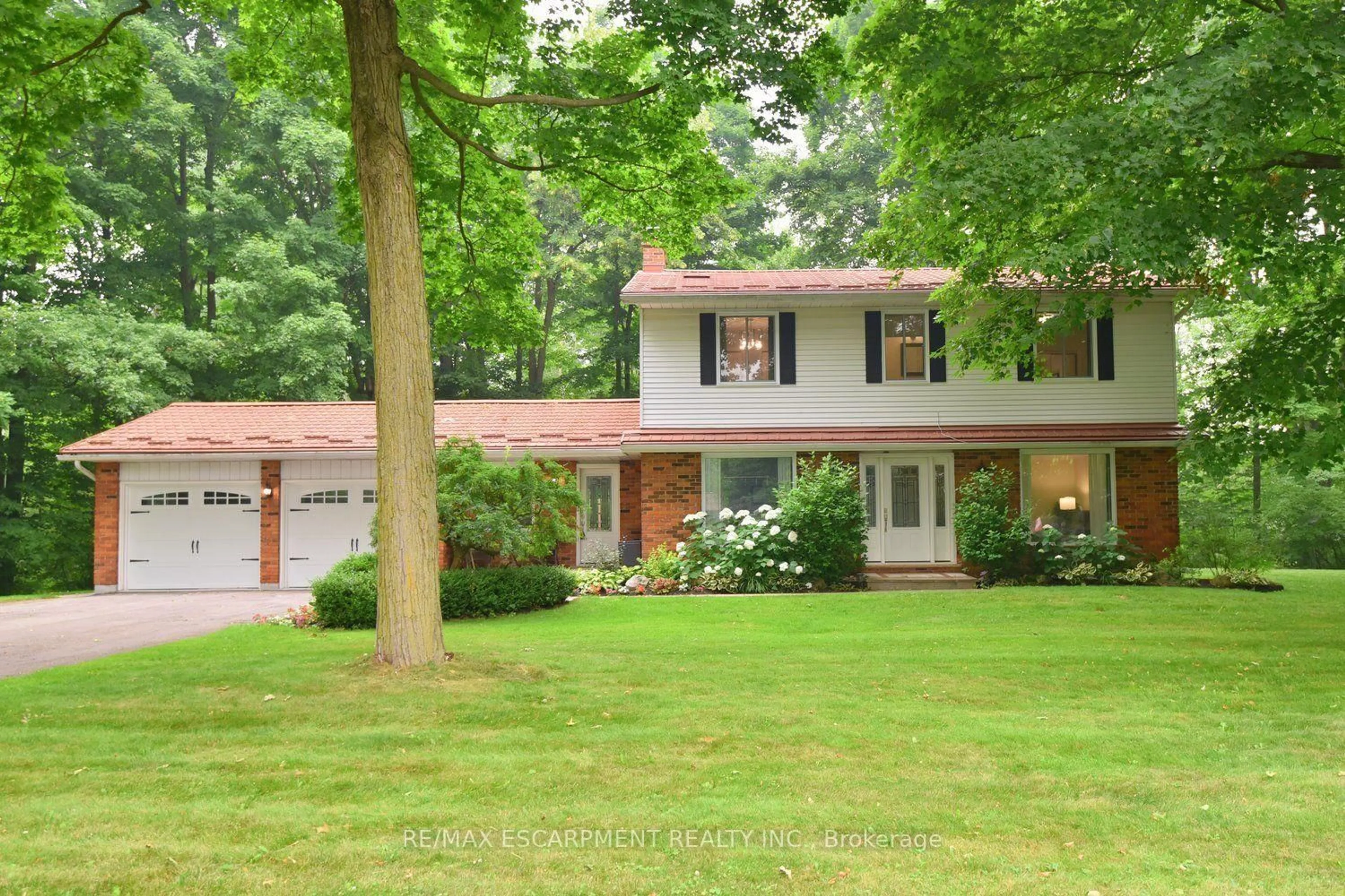 Home with brick exterior material, street for 421 8th Concession Rd, Hamilton Ontario L0P 1B0