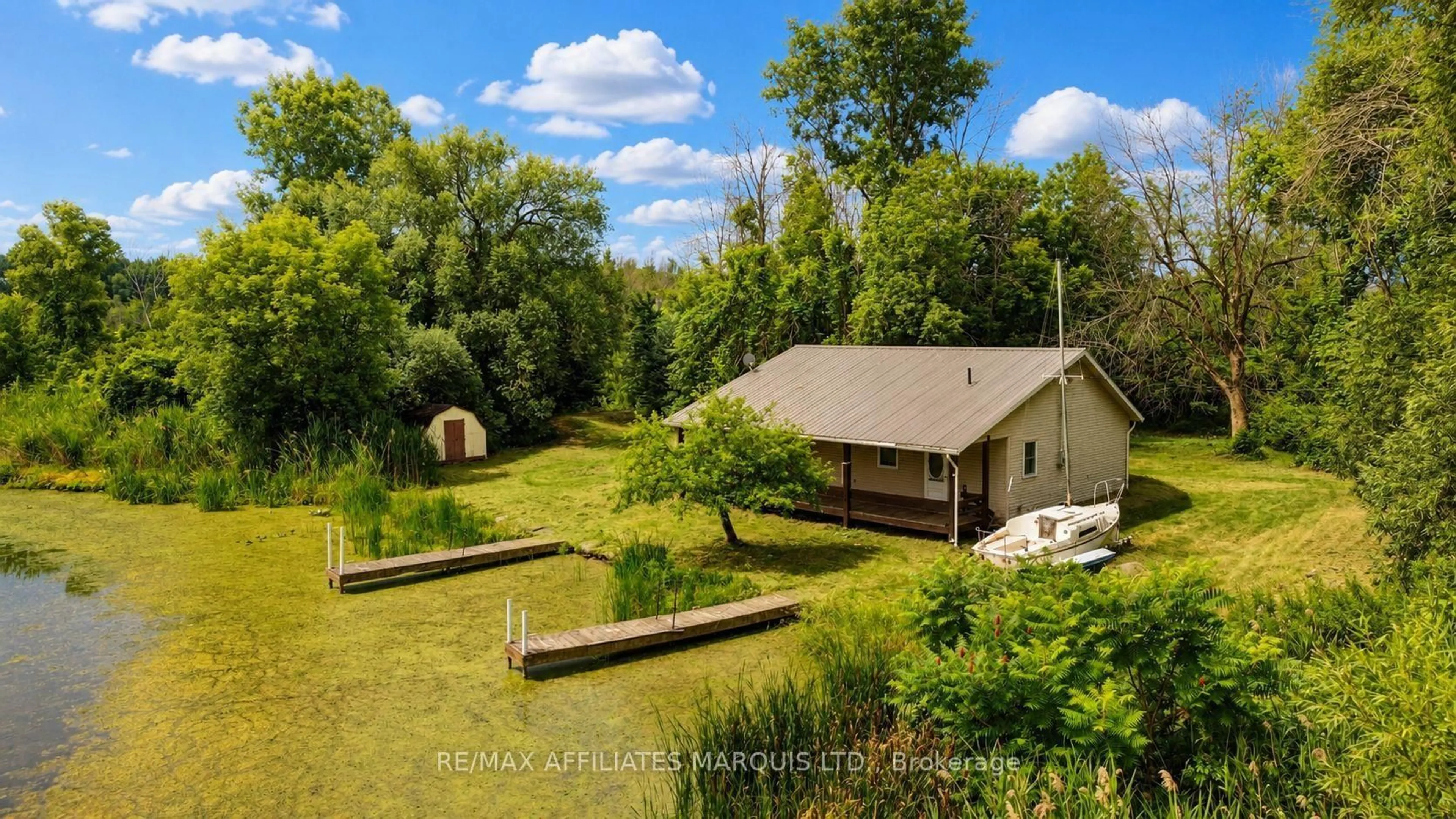 A pic from outside/outdoor area/front of a property/back of a property/a pic from drone, forest/trees view for 6239 149th Ave, South Glengarry Ontario K0C 1E0