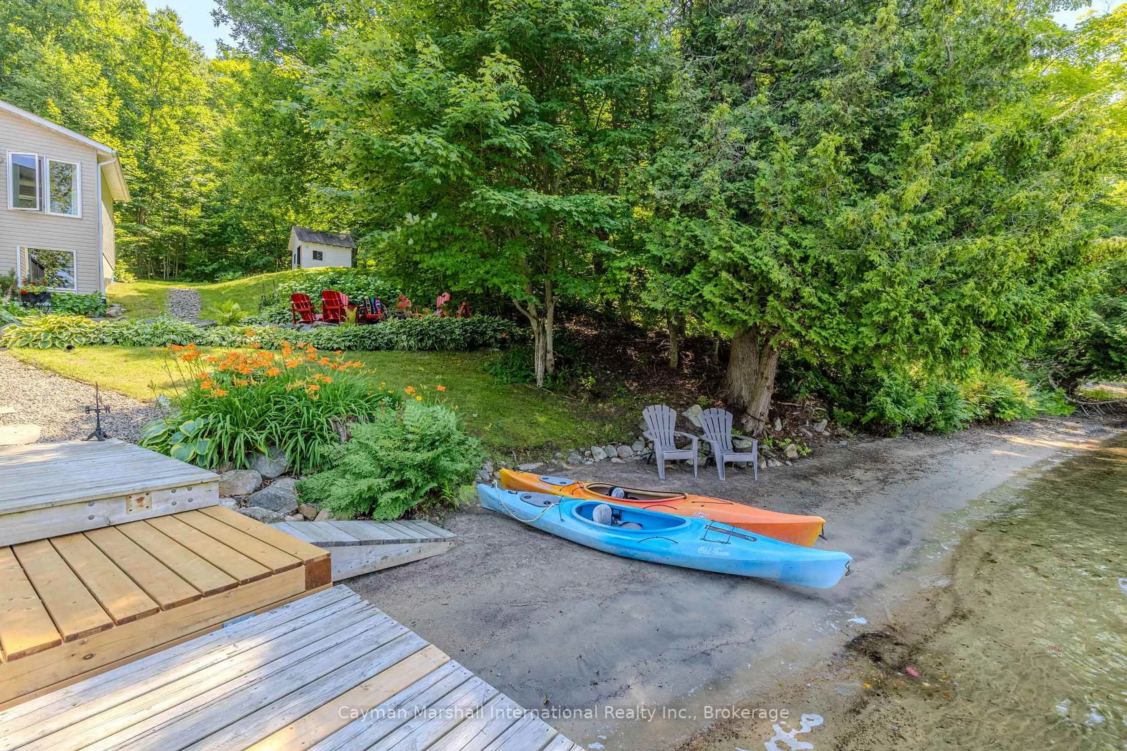 Patio, water/lake/river/ocean view for 182B Christie Bay Rd, Seguin Ontario P2A 2W8