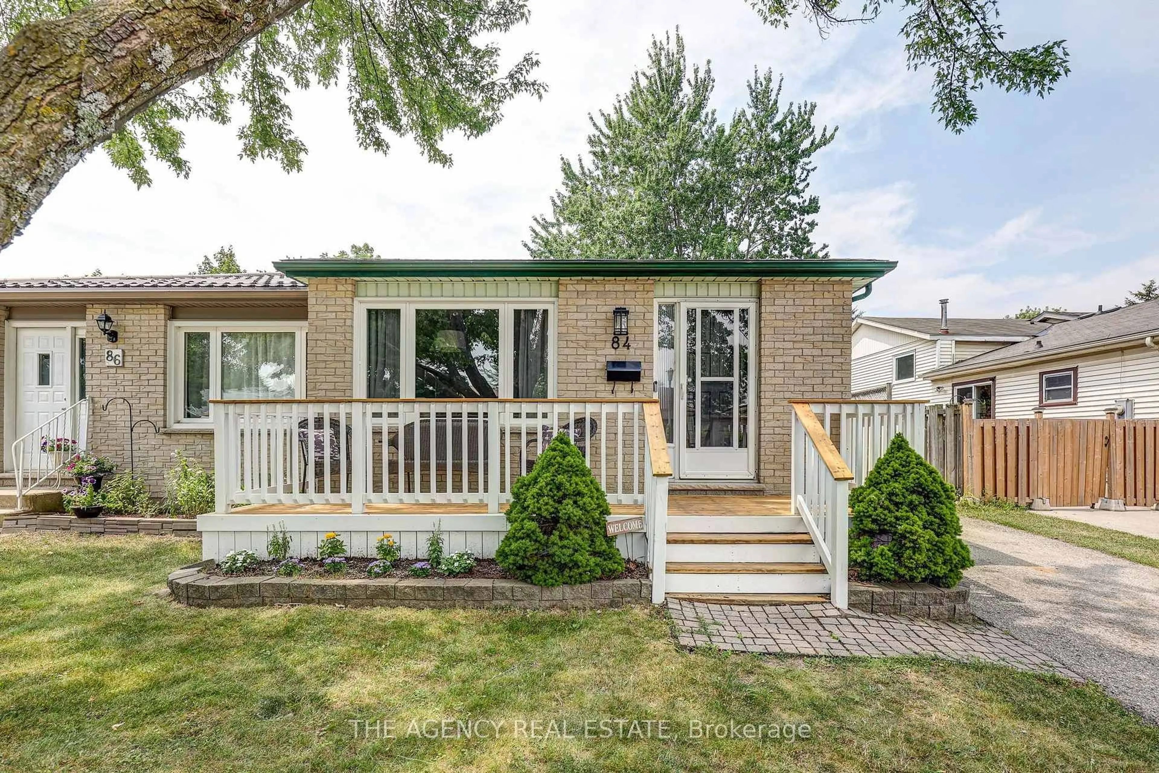 Home with vinyl exterior material, street for 84 Adswood Rd, London South Ontario N6E 2W1