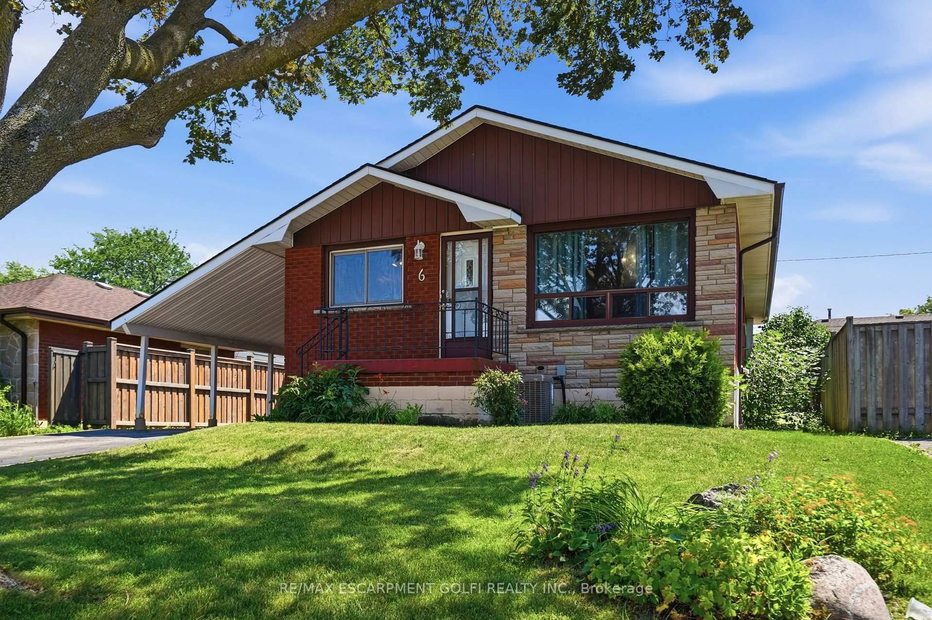 Home with brick exterior material, street for 6 Beaconsfield Dr, Hamilton Ontario L8T 2W8