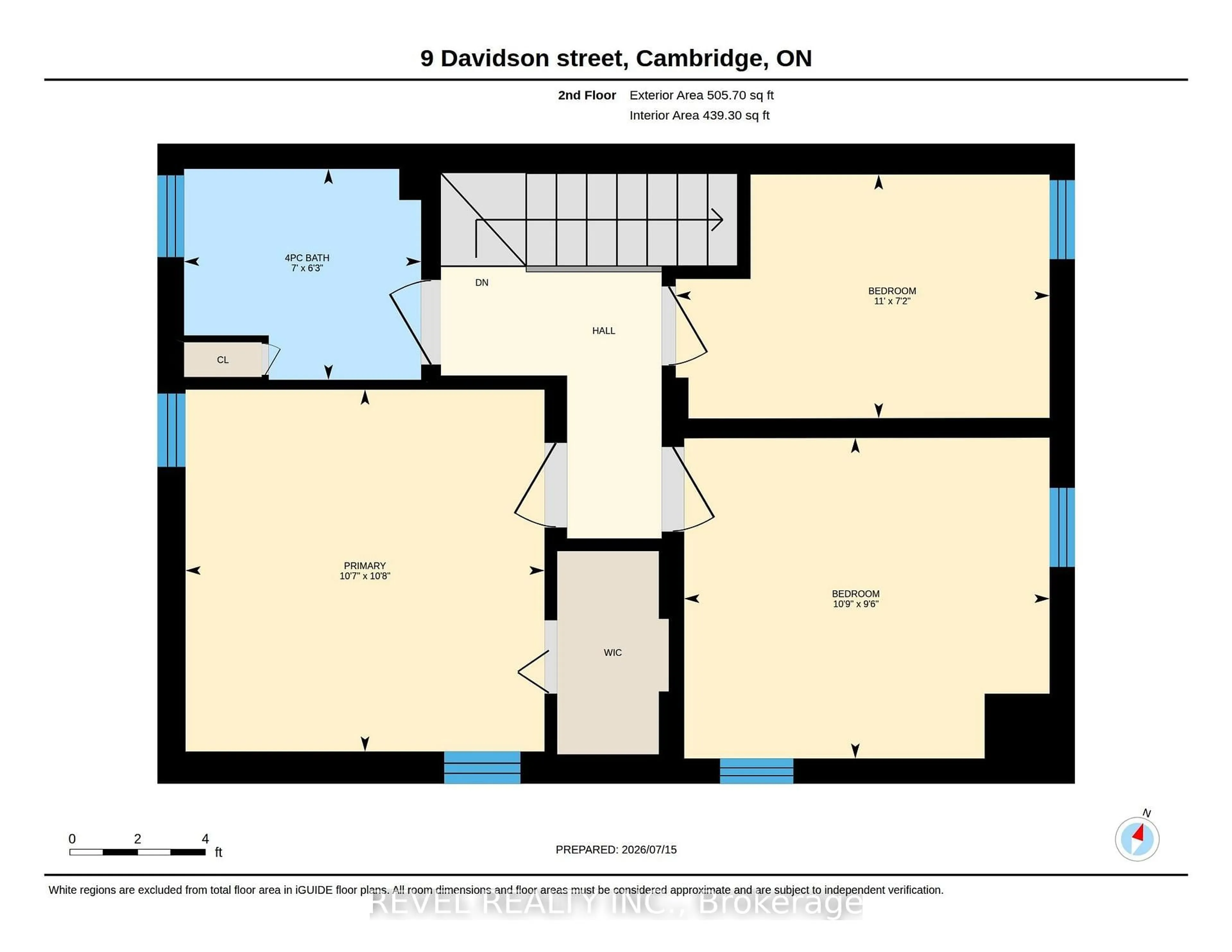 Floor plan for 9 Davidson St, Cambridge Ontario N1S 2T8