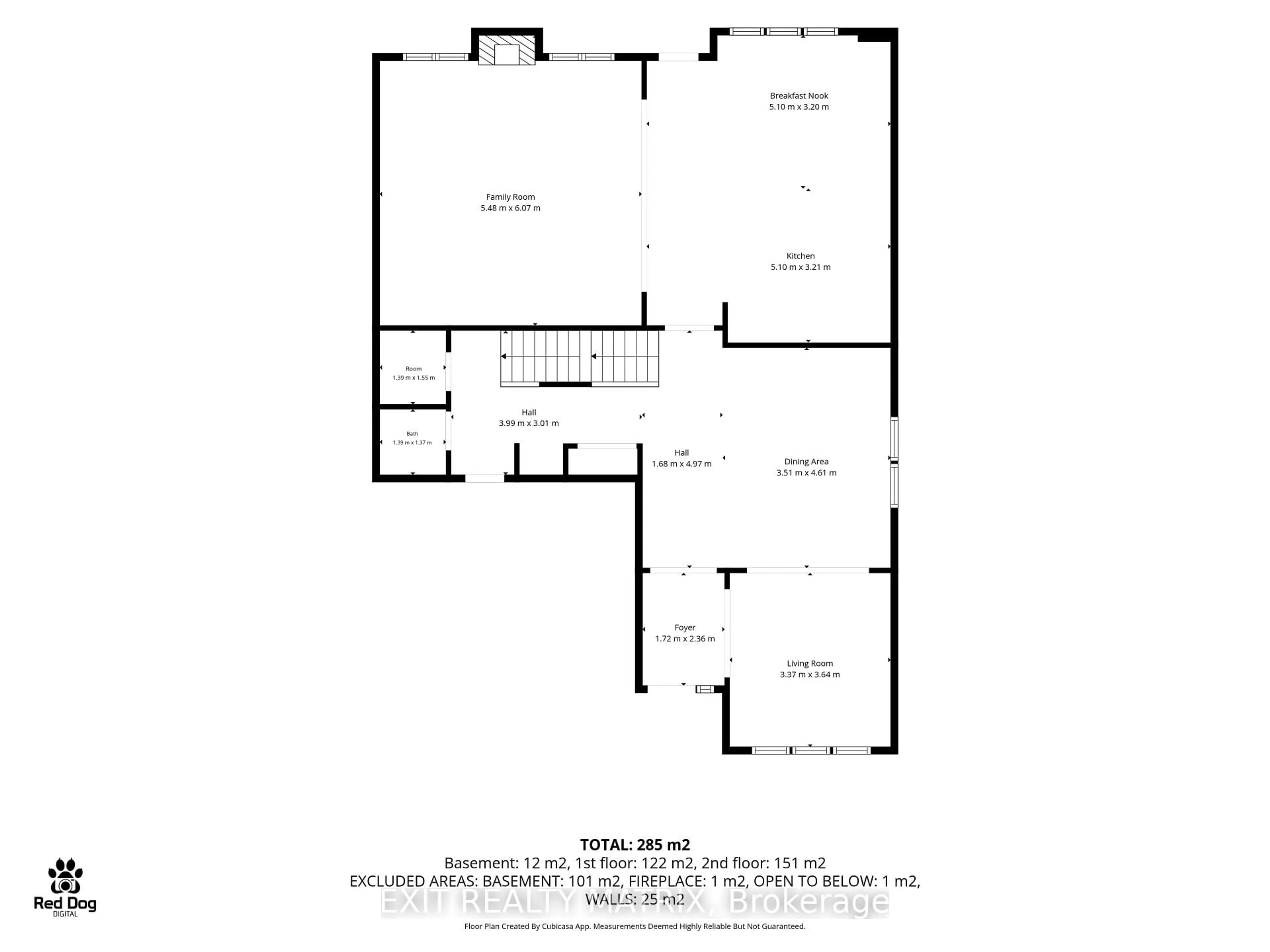 Floor plan for 555 Arum Terr, Ottawa Ontario K4A 1E7
