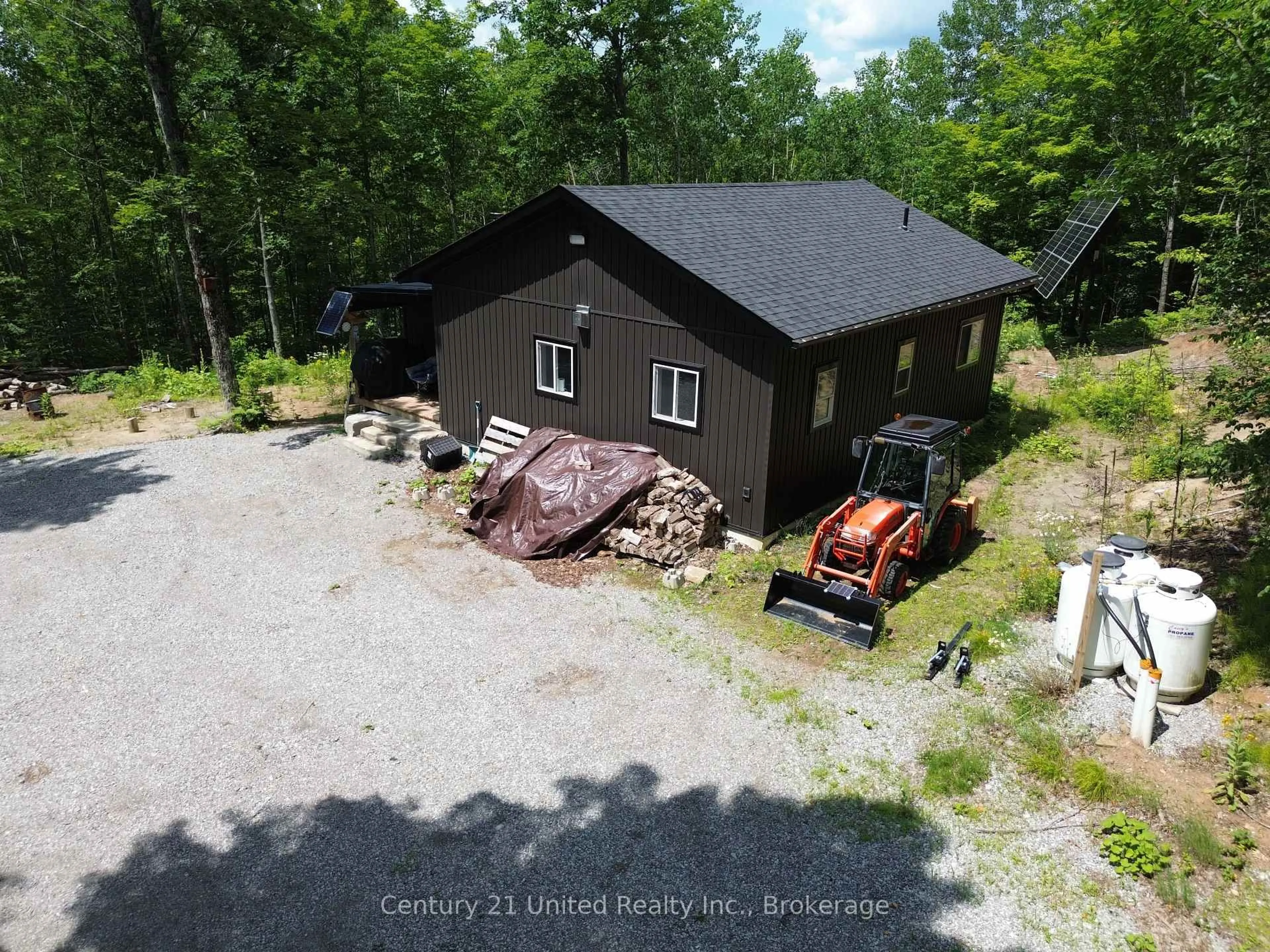 A pic from outside/outdoor area/front of a property/back of a property/a pic from drone, building for 1508 Fortesque Lake Rd, Highlands East Ontario K0M 1R0