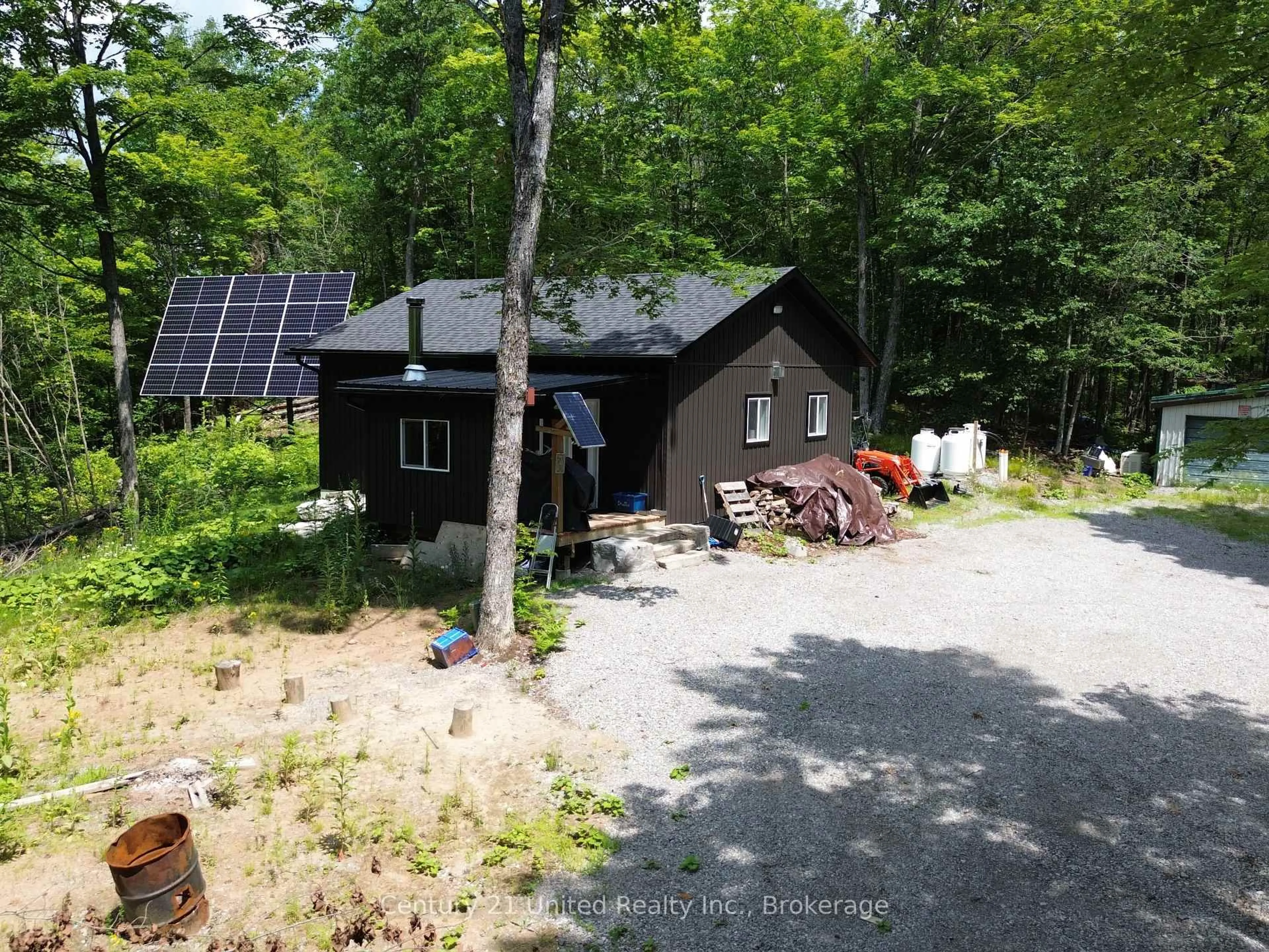 A pic from outside/outdoor area/front of a property/back of a property/a pic from drone, unknown for 1508 Fortesque Lake Rd, Highlands East Ontario K0M 1R0