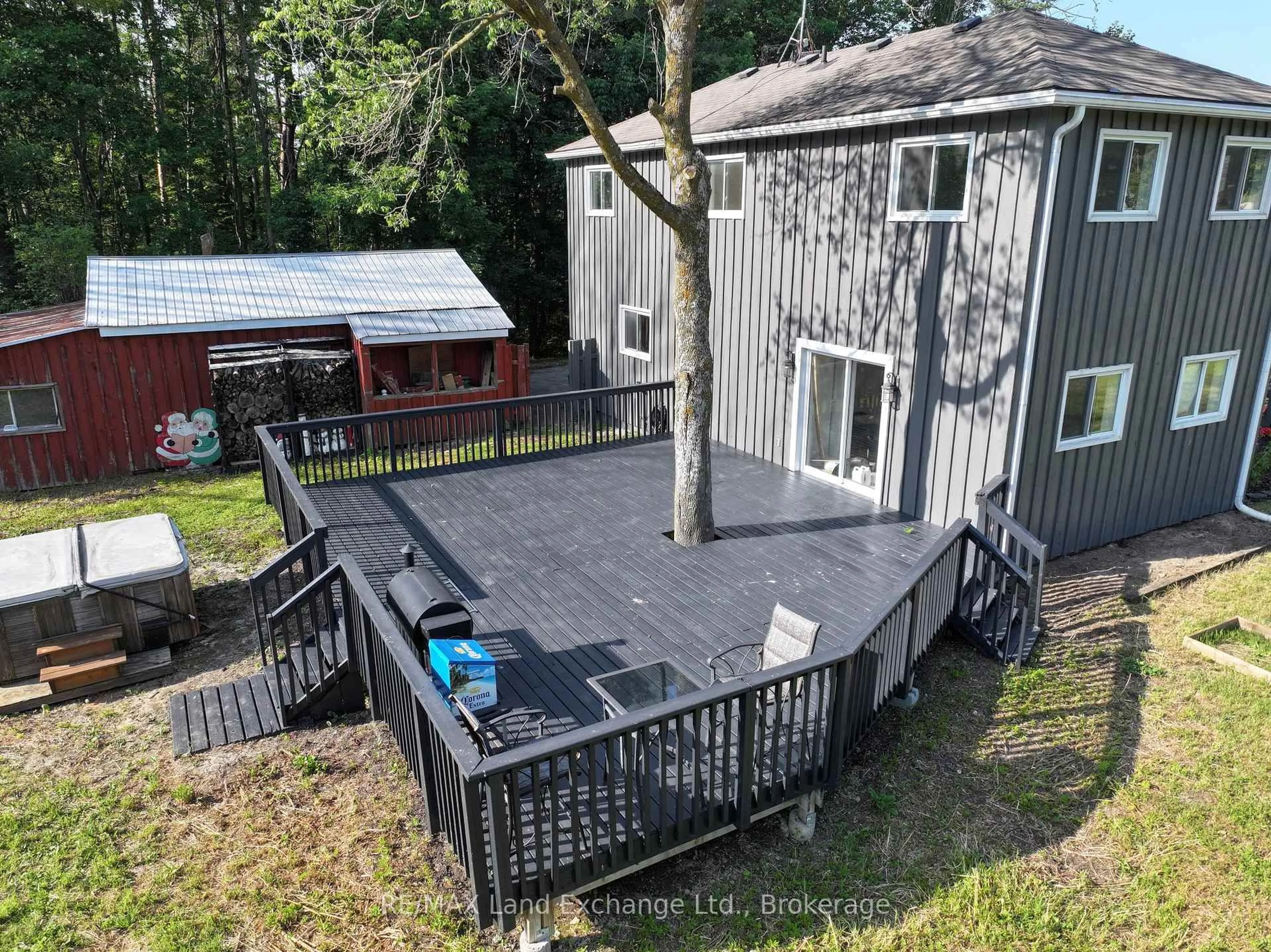 A pic from outside/outdoor area/front of a property/back of a property/a pic from drone, forest/trees view for 14348 Bruce Road 10 Rd, Brockton Ontario N0G 1S0