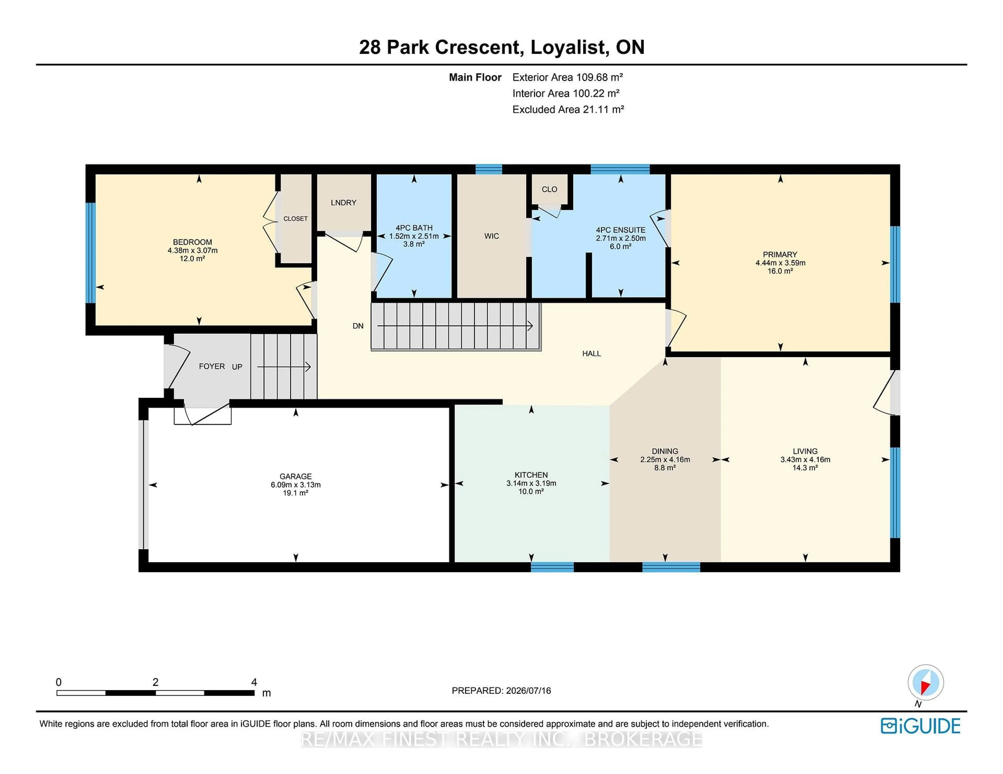 Floor plan for 28 Park Cres, Loyalist Ontario K7N 0C2