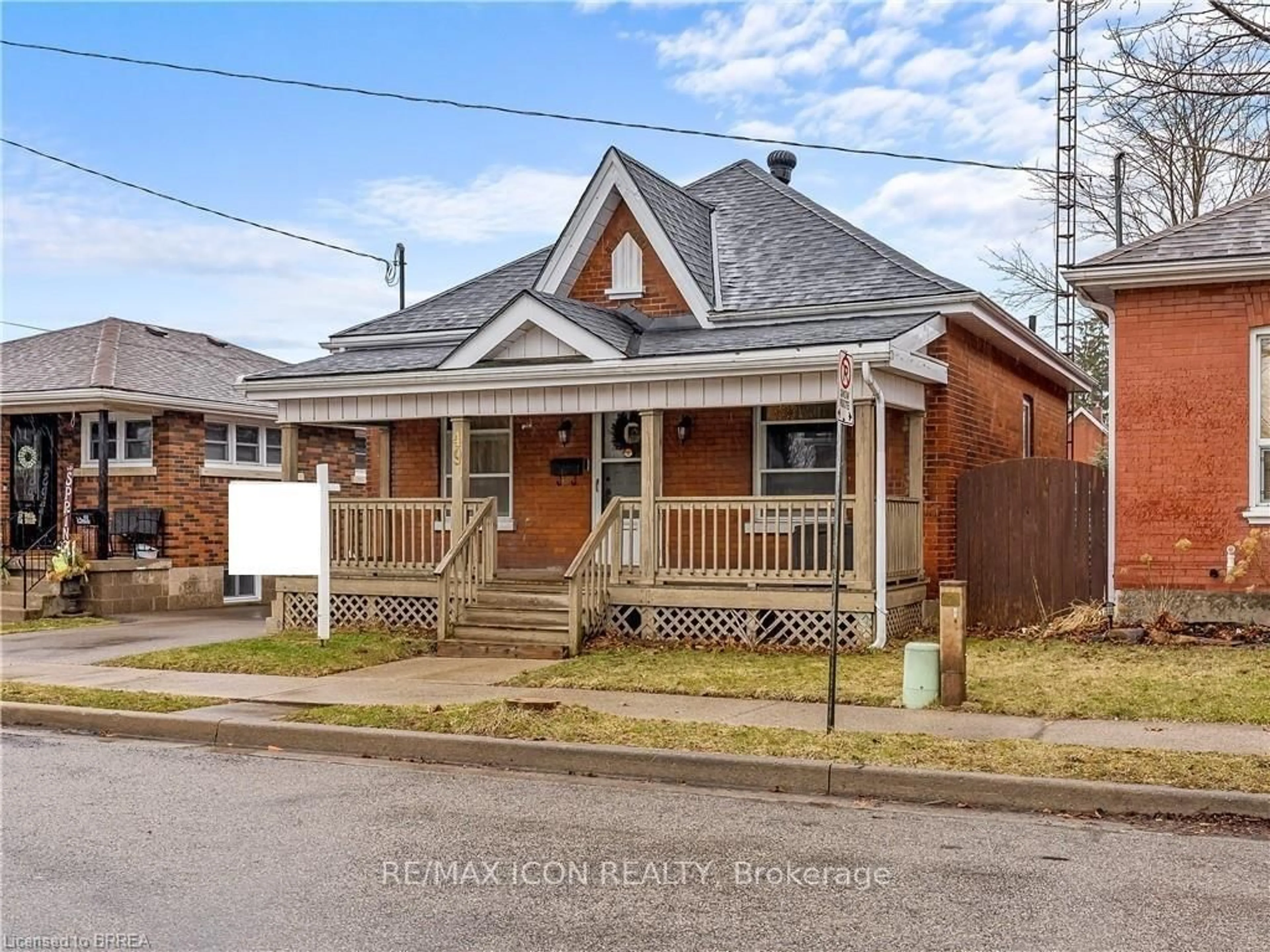 Home with brick exterior material, street for 49 Mintern Ave, Brantford Ontario N3S 1K9