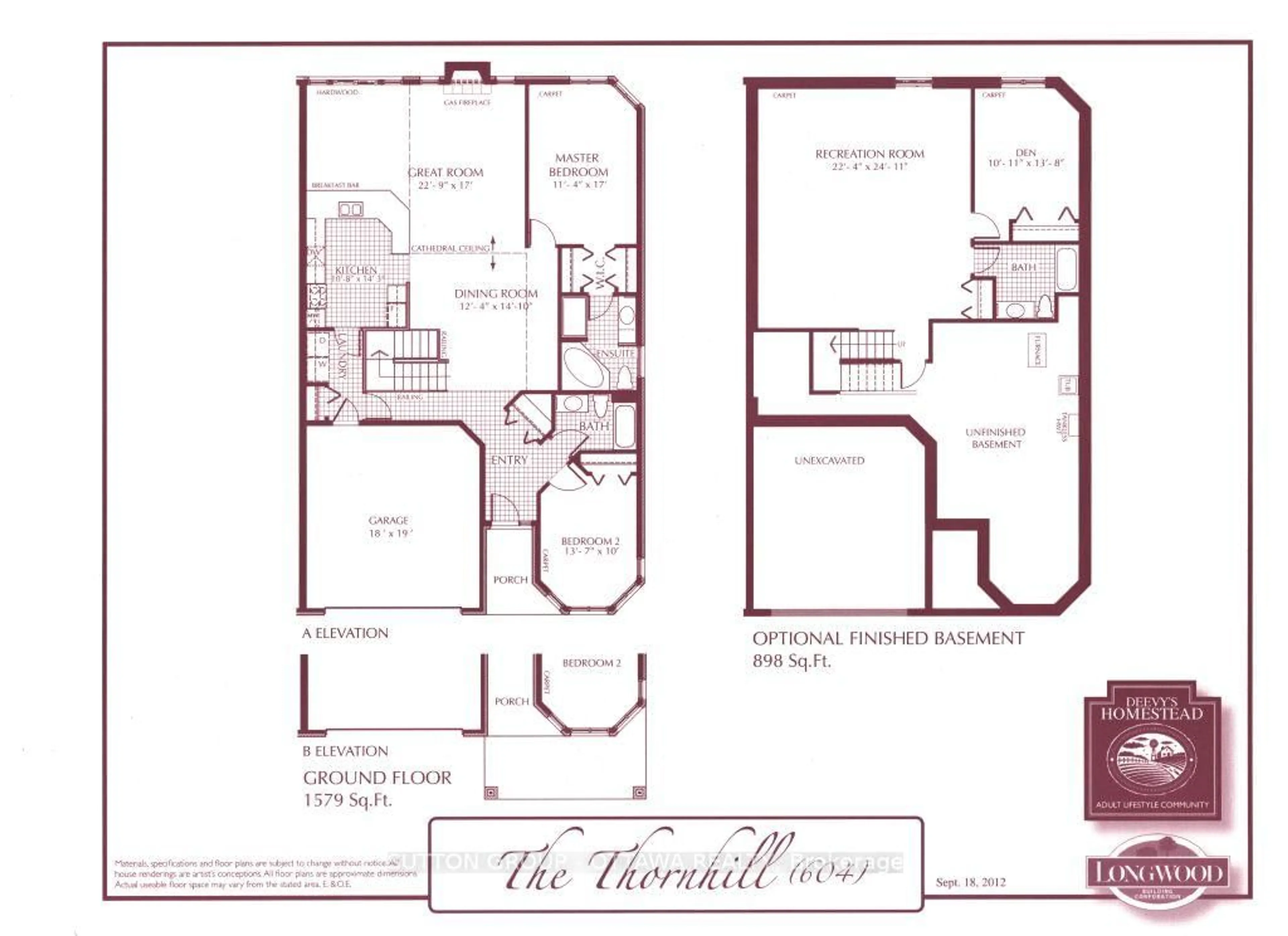Floor plan for 104 Passageway Private, Kanata Ontario K2M 1H6