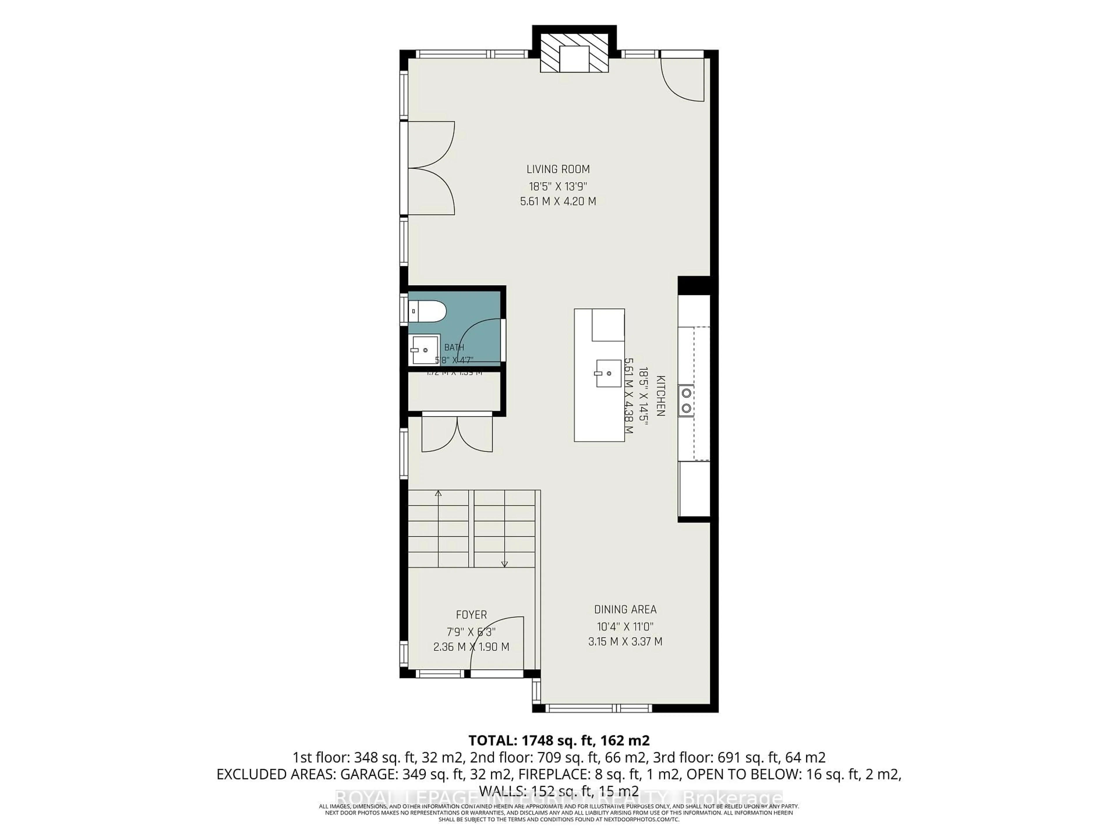 Floor plan for 140 Clare St, Ottawa Ontario K1Z 7C4