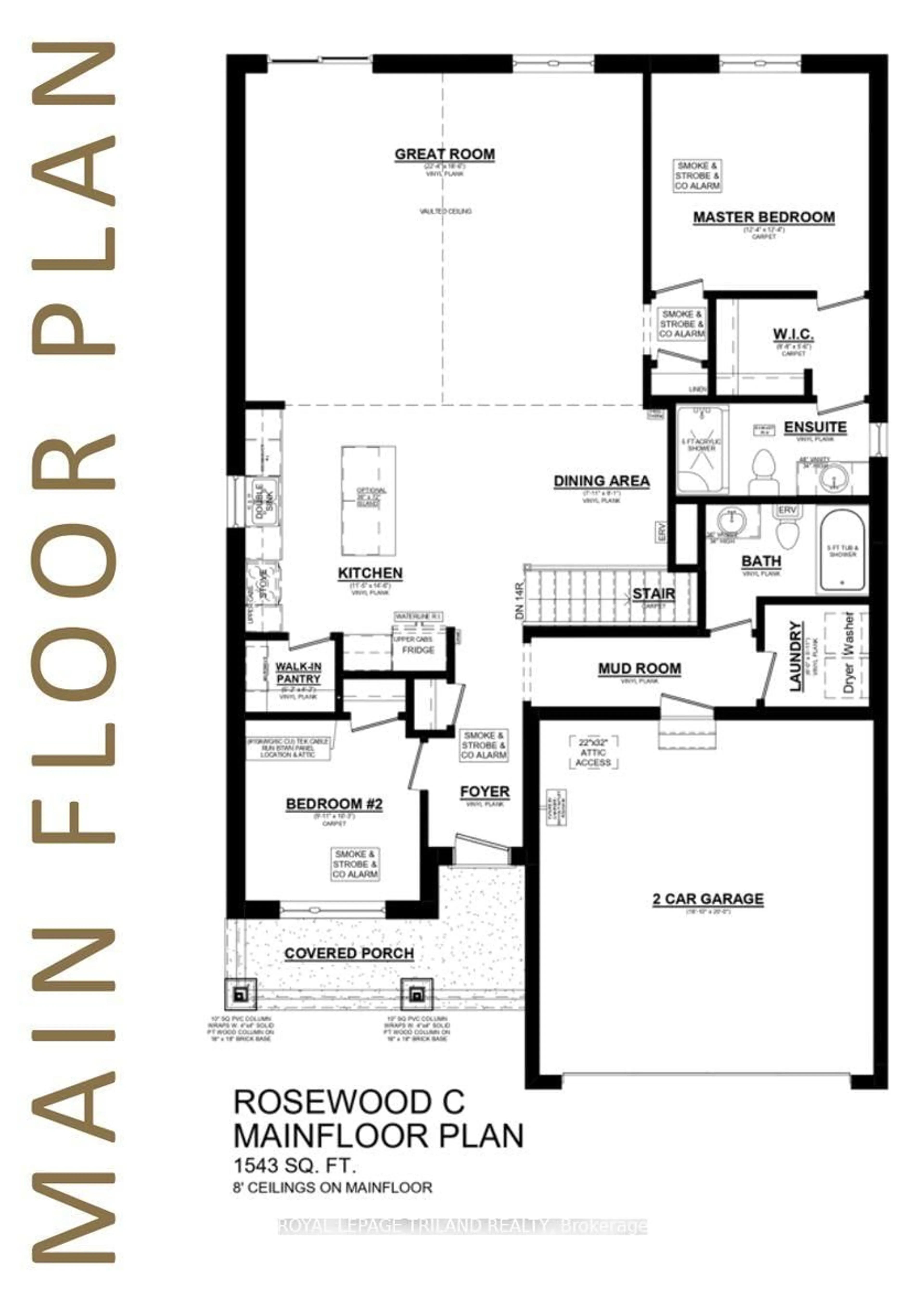 Floor plan for 22 Hawk's Gate, Central Elgin Ontario N5R 0R2