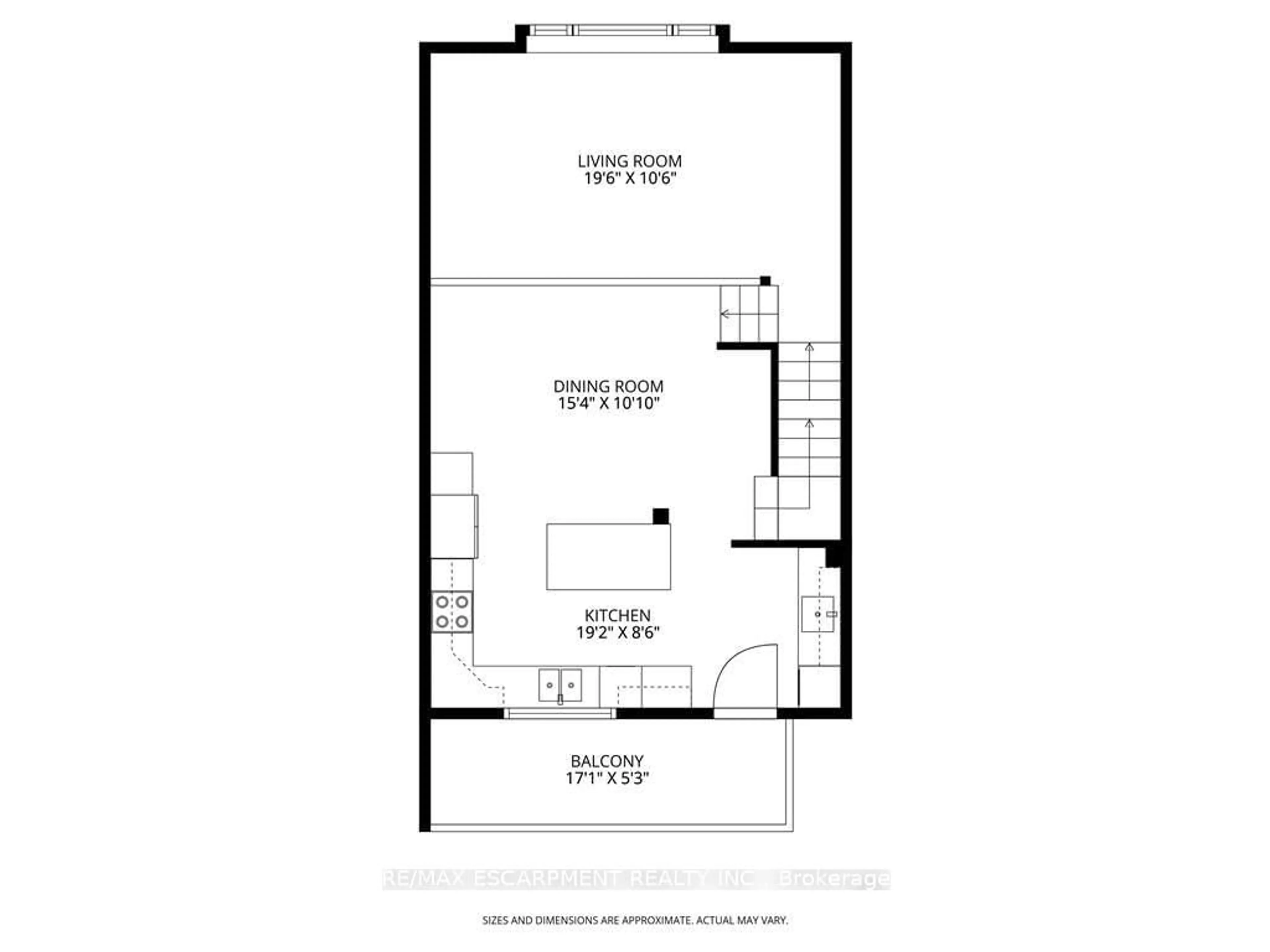 Floor plan for 23 WATSONS Lane #6, Hamilton Ontario L9H 5G9