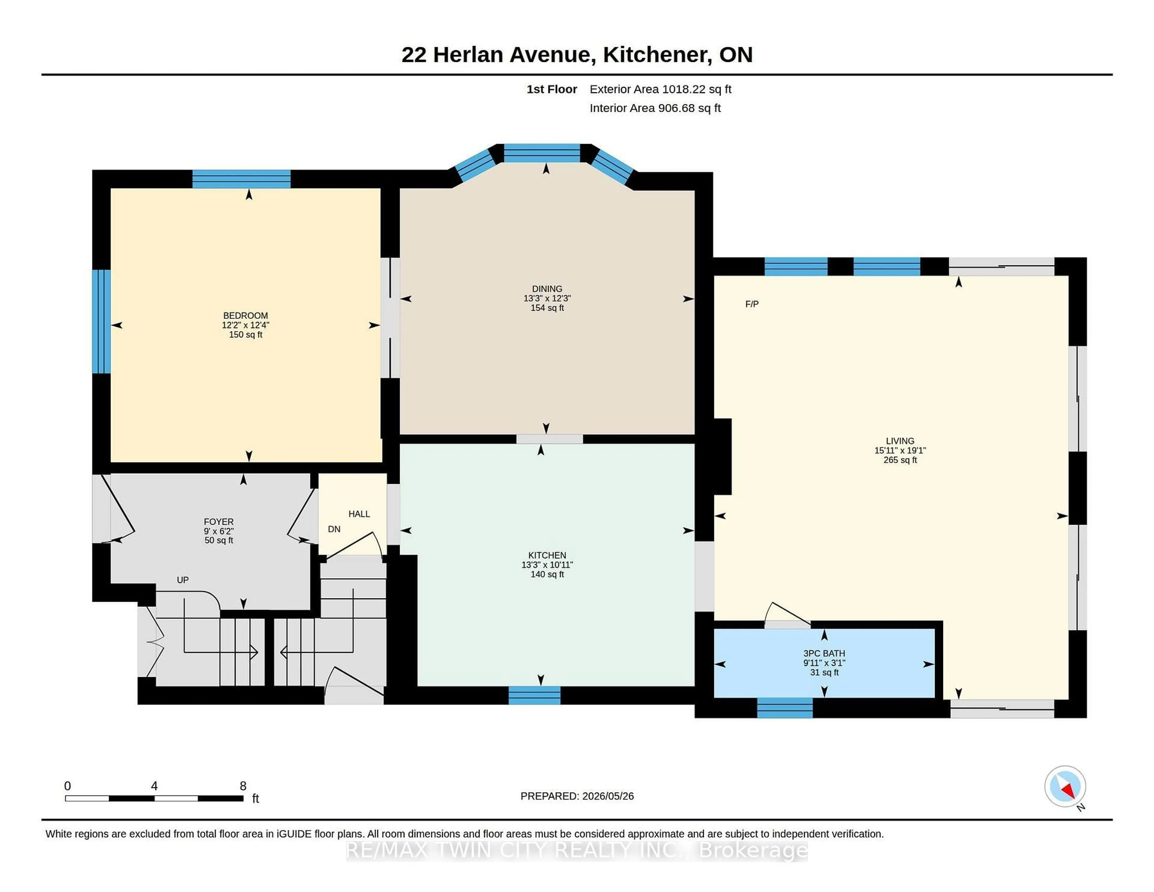 Floor plan for 22 Herlan Ave, Kitchener Ontario N2G 4K3