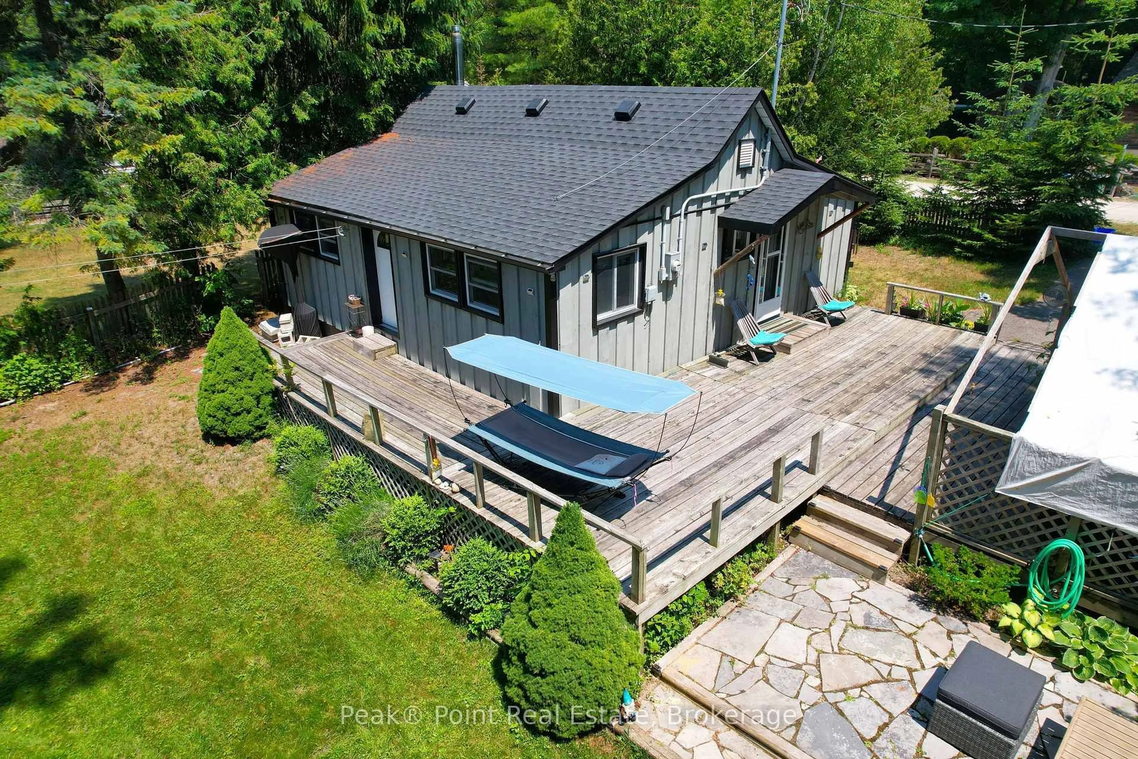 A pic from outside/outdoor area/front of a property/back of a property/a pic from drone, unknown for 36 Barrie Ave, South Bruce Peninsula Ontario N0H 2G0