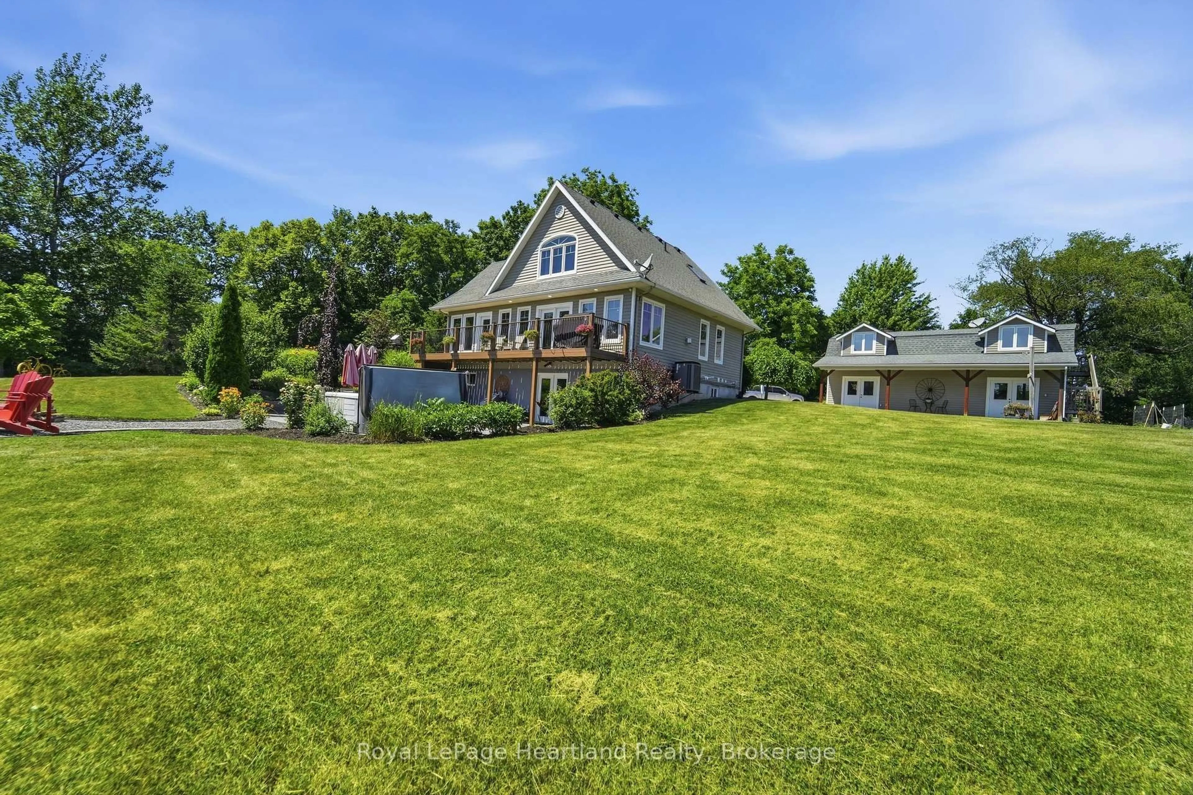 A pic from outside/outdoor area/front of a property/back of a property/a pic from drone, water/lake/river/ocean view for 80938 Falls Reserve Line, Ashfield-Colborne-Wawanosh Ontario N7A 3Y1