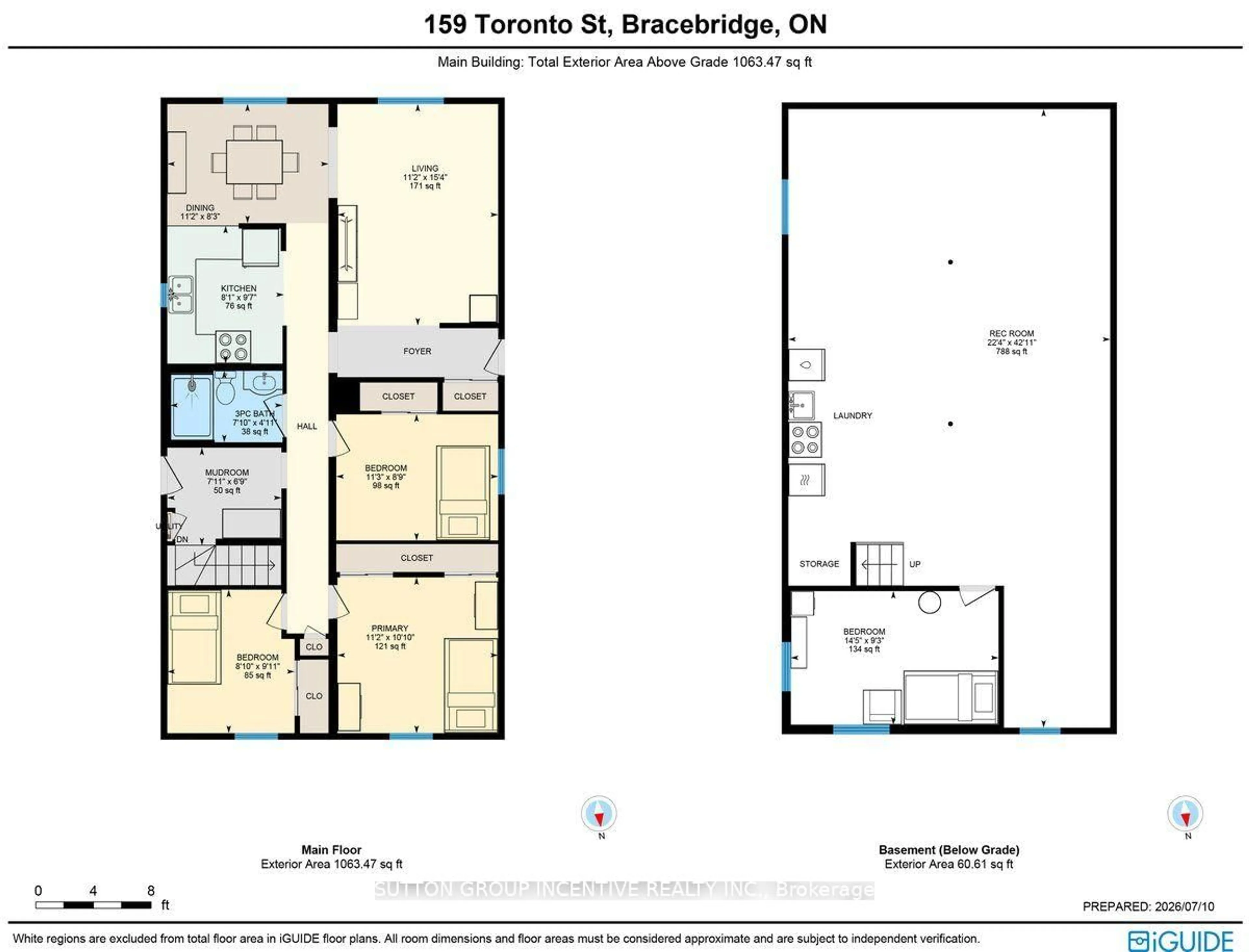 Floor plan for 159 Toronto St, Bracebridge Ontario P1L 1J4