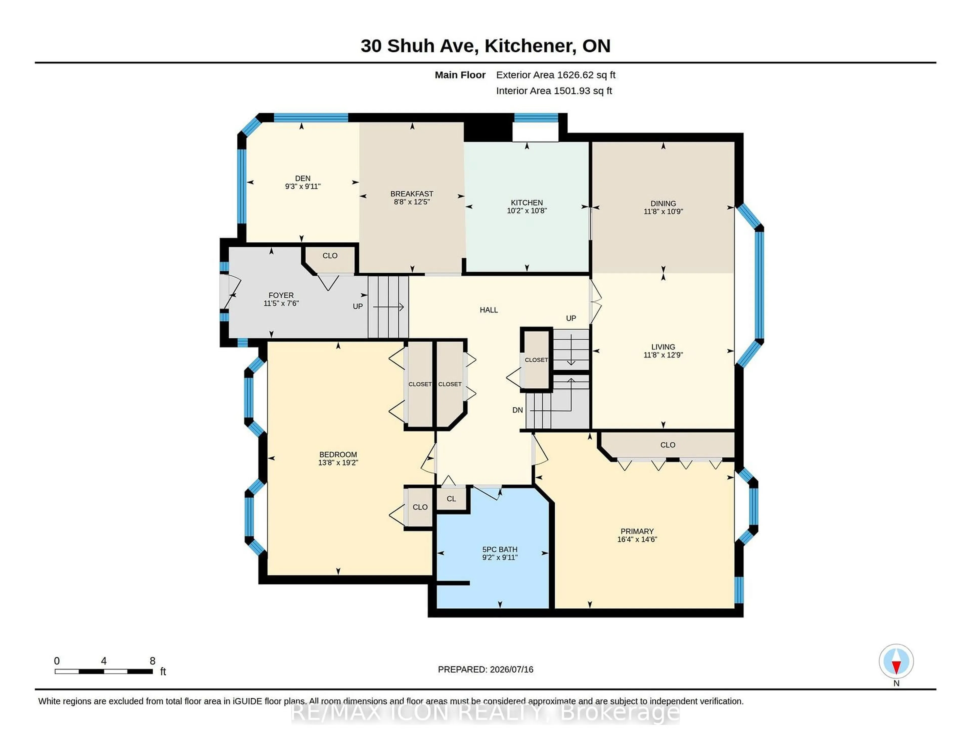 Floor plan for 30 Shuh Ave, Kitchener Ontario N2A 2X9
