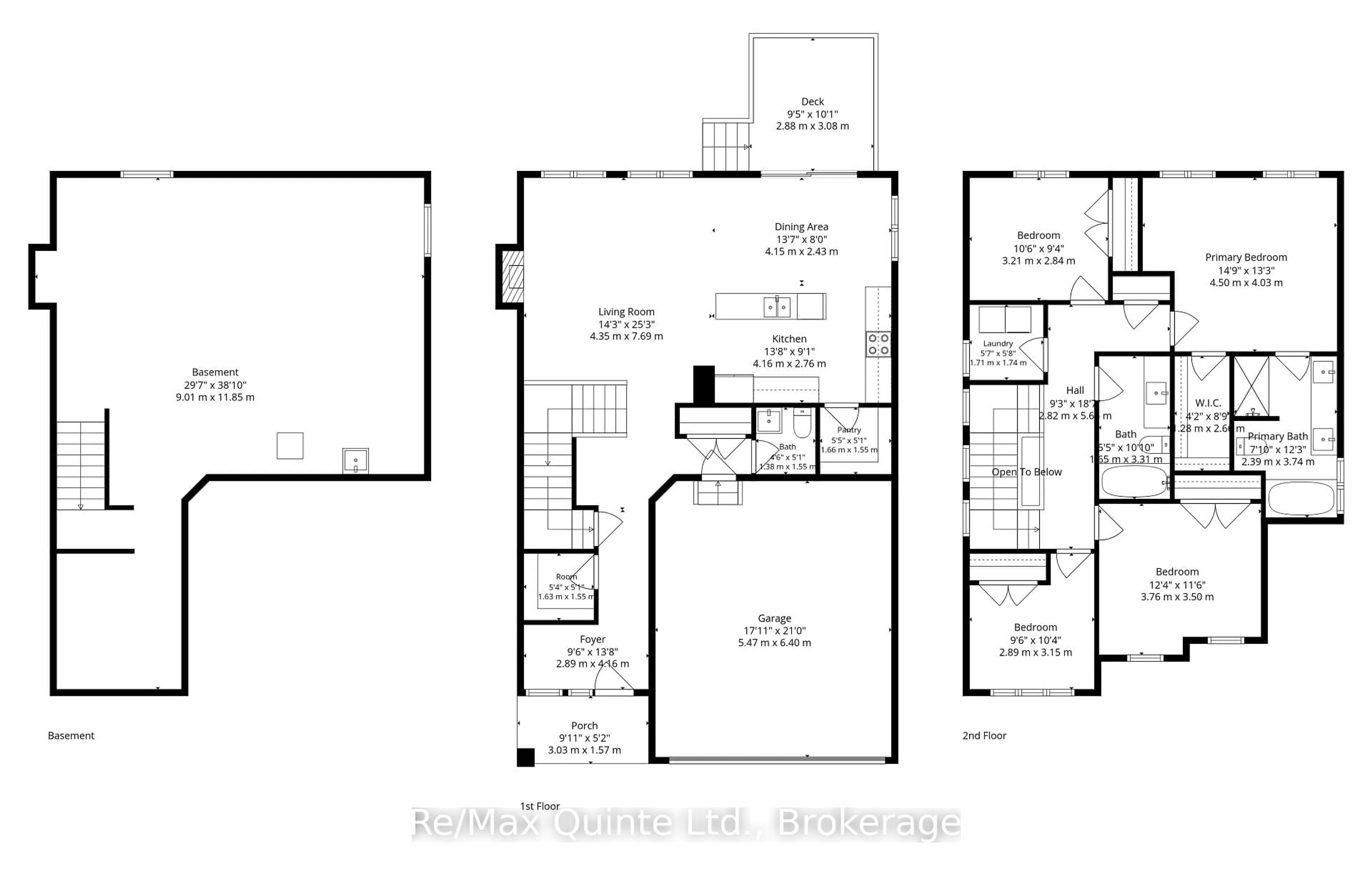 Floor plan for 1418 Tulip Dr, Kingston Ontario K7P 0S4