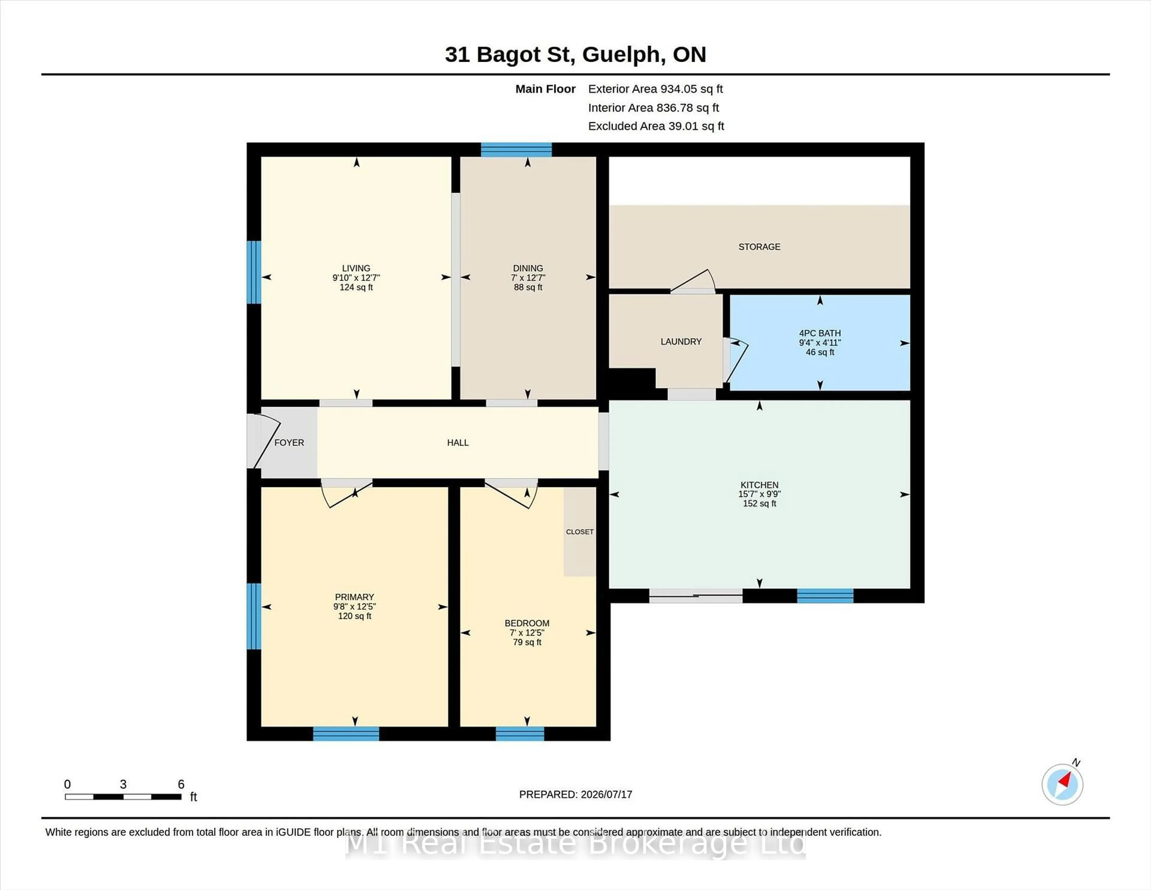 Floor plan for 31 Bagot St, Guelph Ontario N1H 5T2