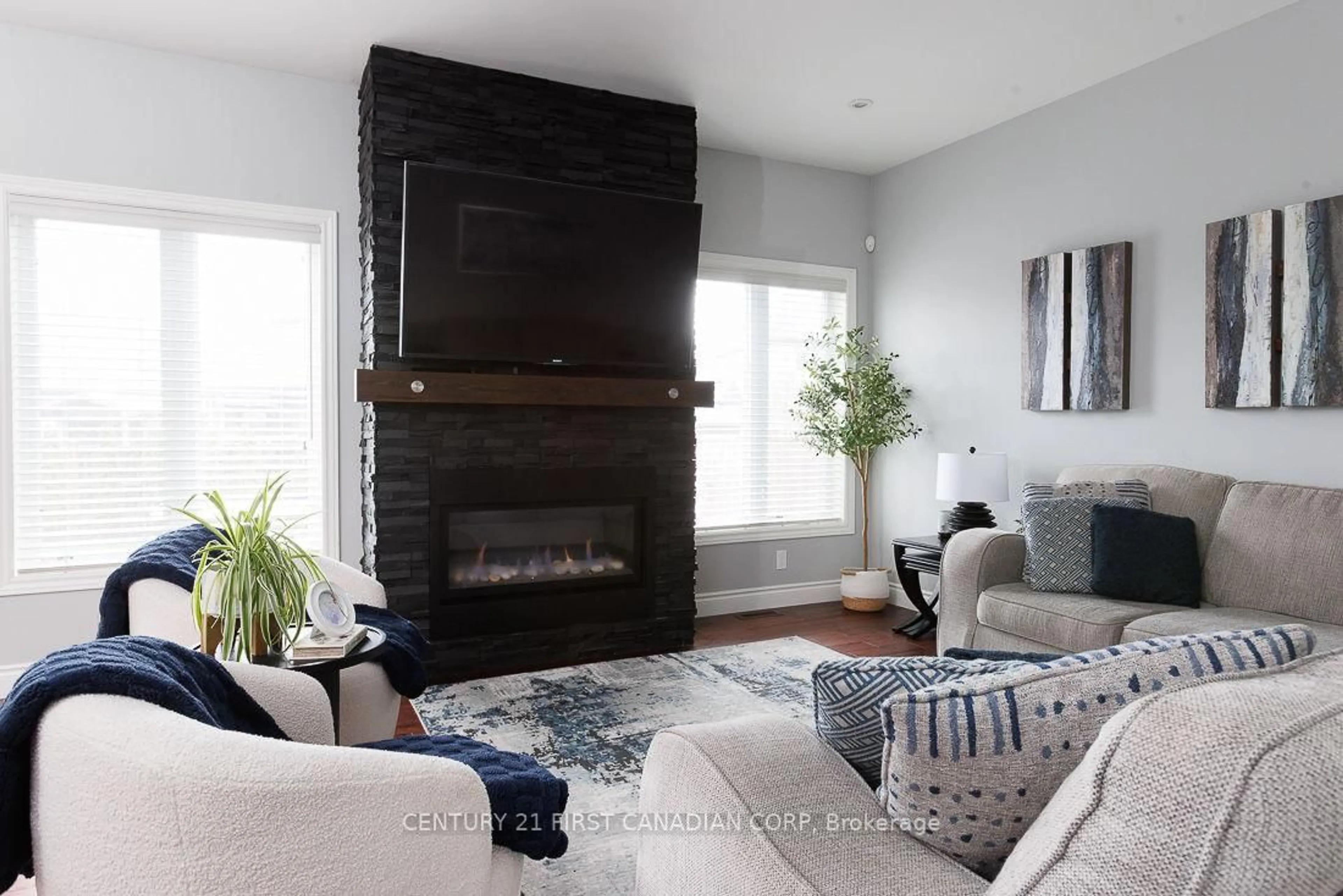 Living room with furniture, unknown for 2014 Ballymote Ave, London North Ontario N5X 0J6