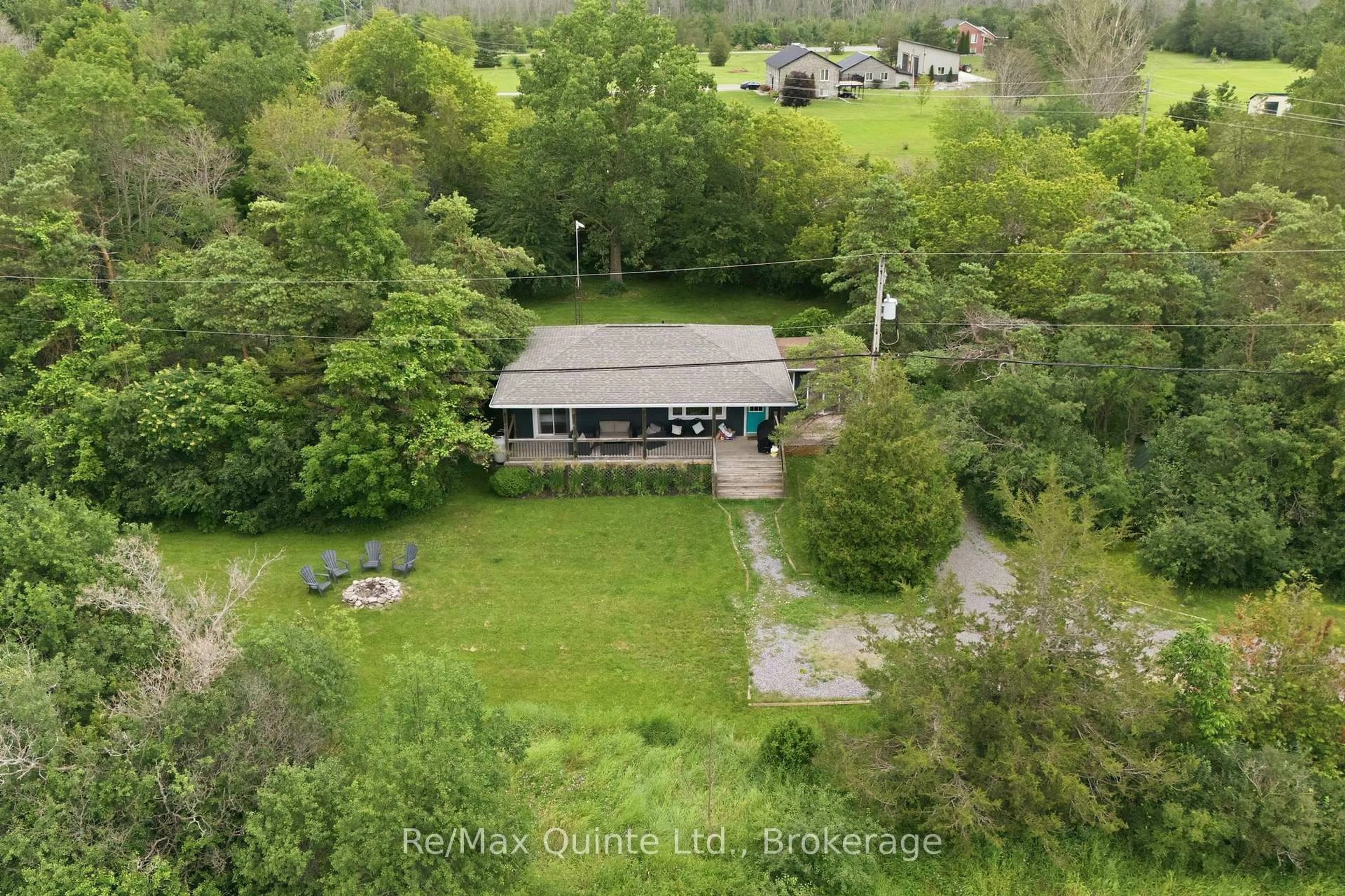 A pic from outside/outdoor area/front of a property/back of a property/a pic from drone, unknown for 6 Grays Lane, Prince Edward County Ontario K0K 1P0