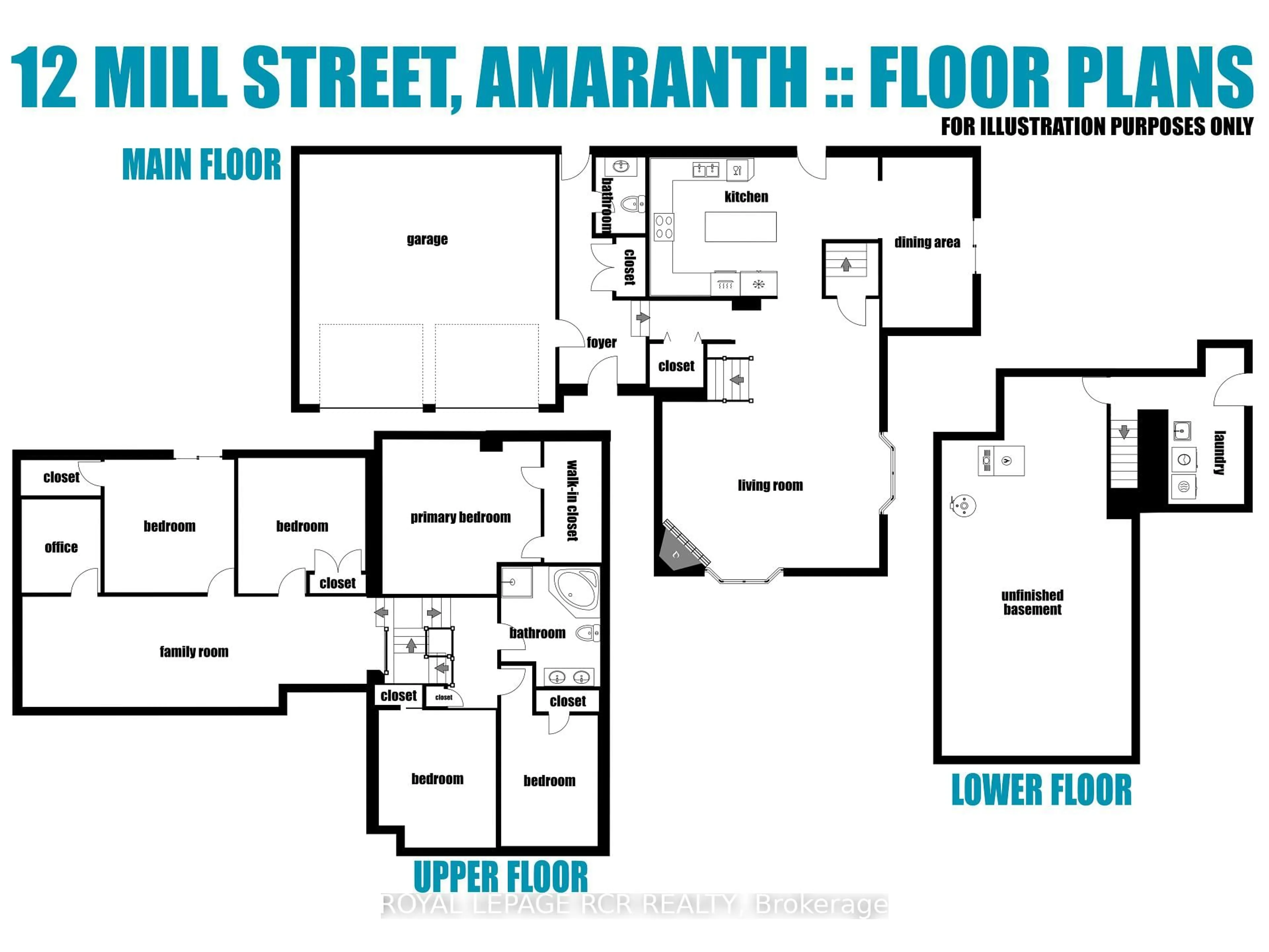 Floor plan for 12 Mill St, Amaranth Ontario L9W 3Z3