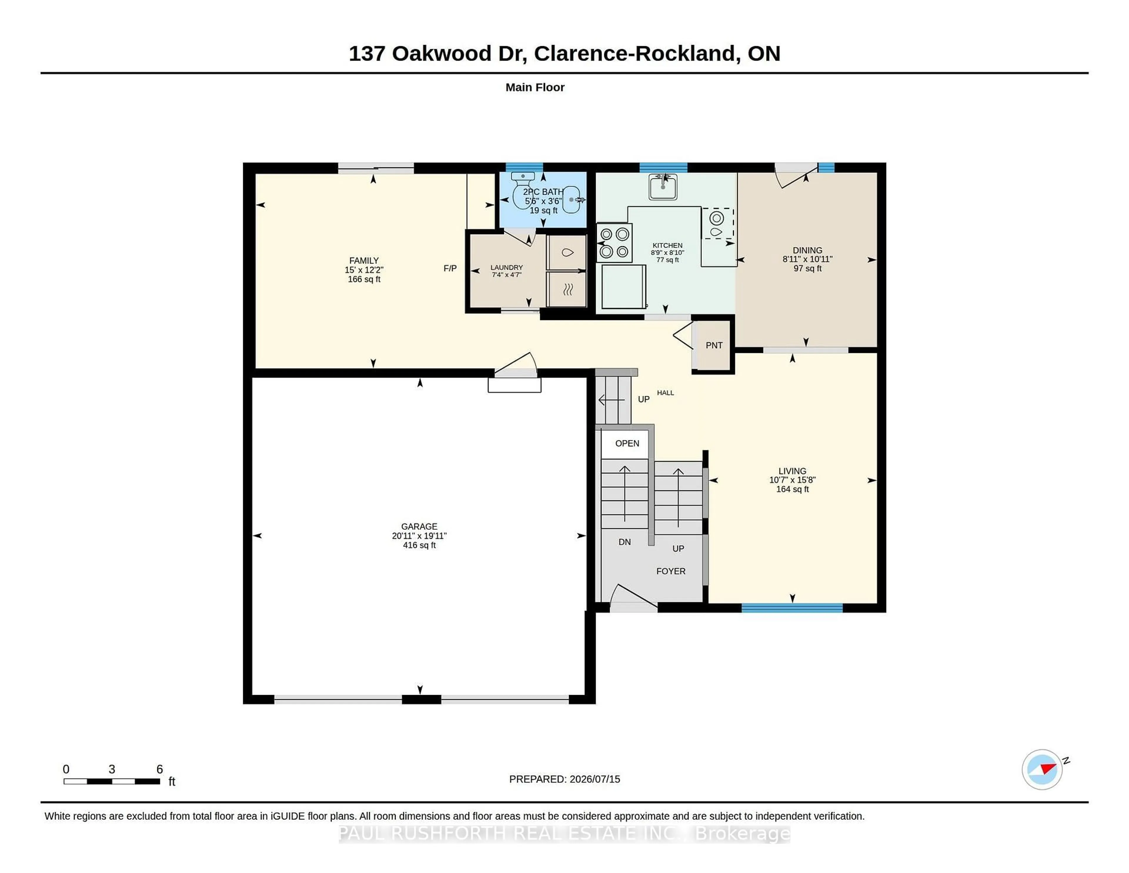 Floor plan for 137 Oakwood Dr, Clarence-Rockland Ontario K4K 1K9