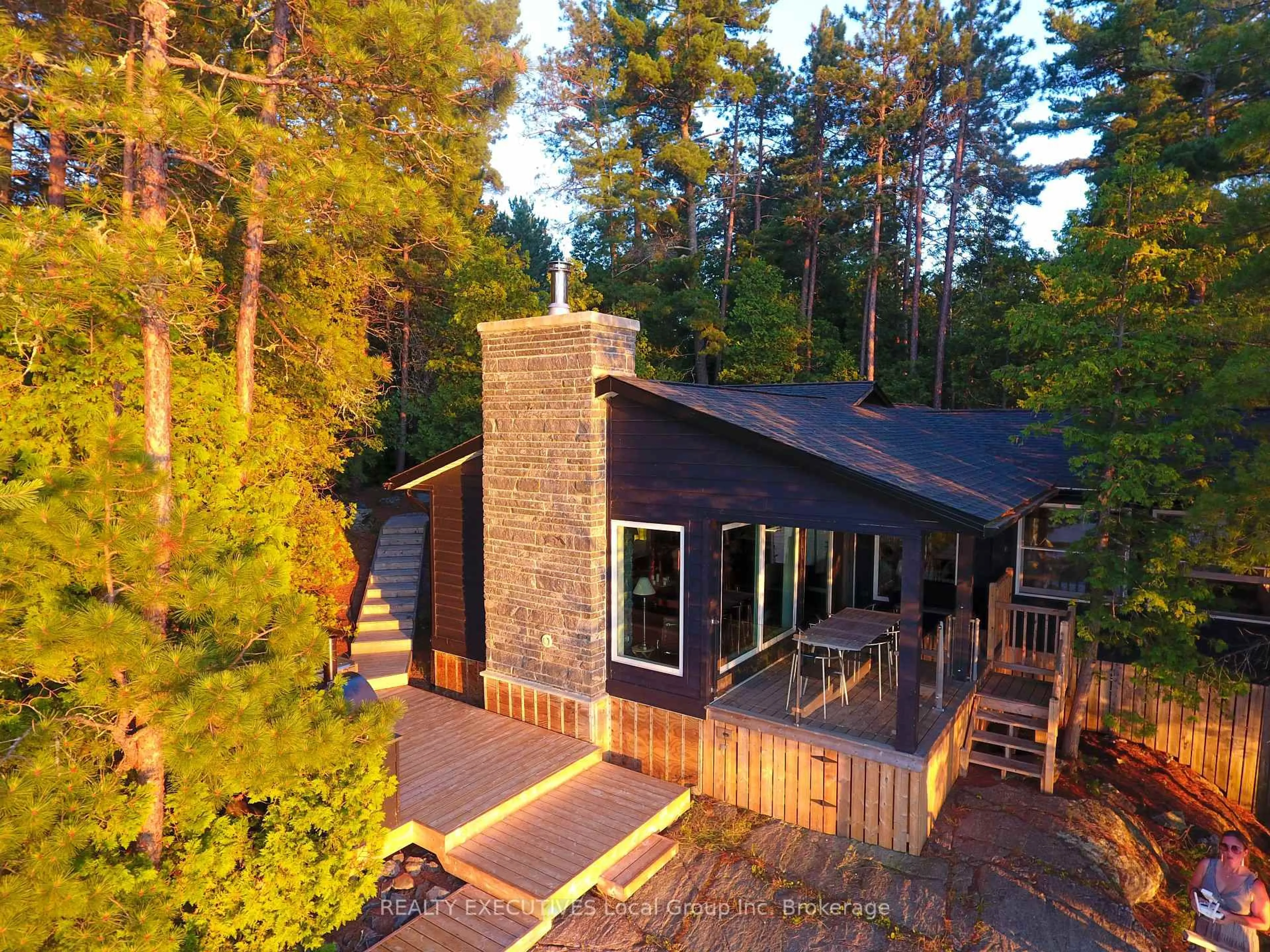 A pic from outside/outdoor area/front of a property/back of a property/a pic from drone, forest/trees view for 20 Lake Temagami Part 1119 Island, Temagami Ontario P0H 2H0