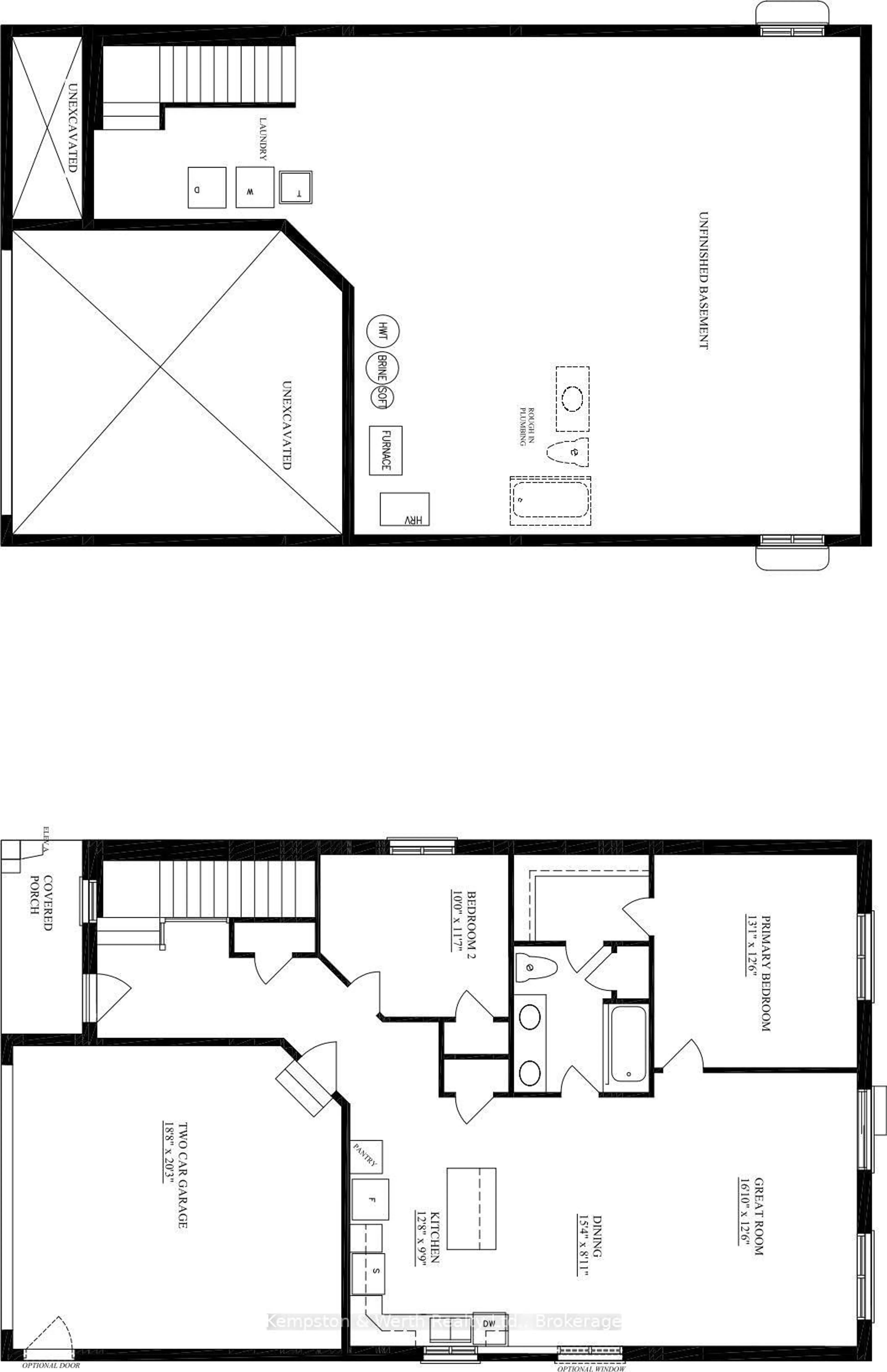 Floor plan for Lot 42 Featherstone St, North Perth Ontario N4W 2C1