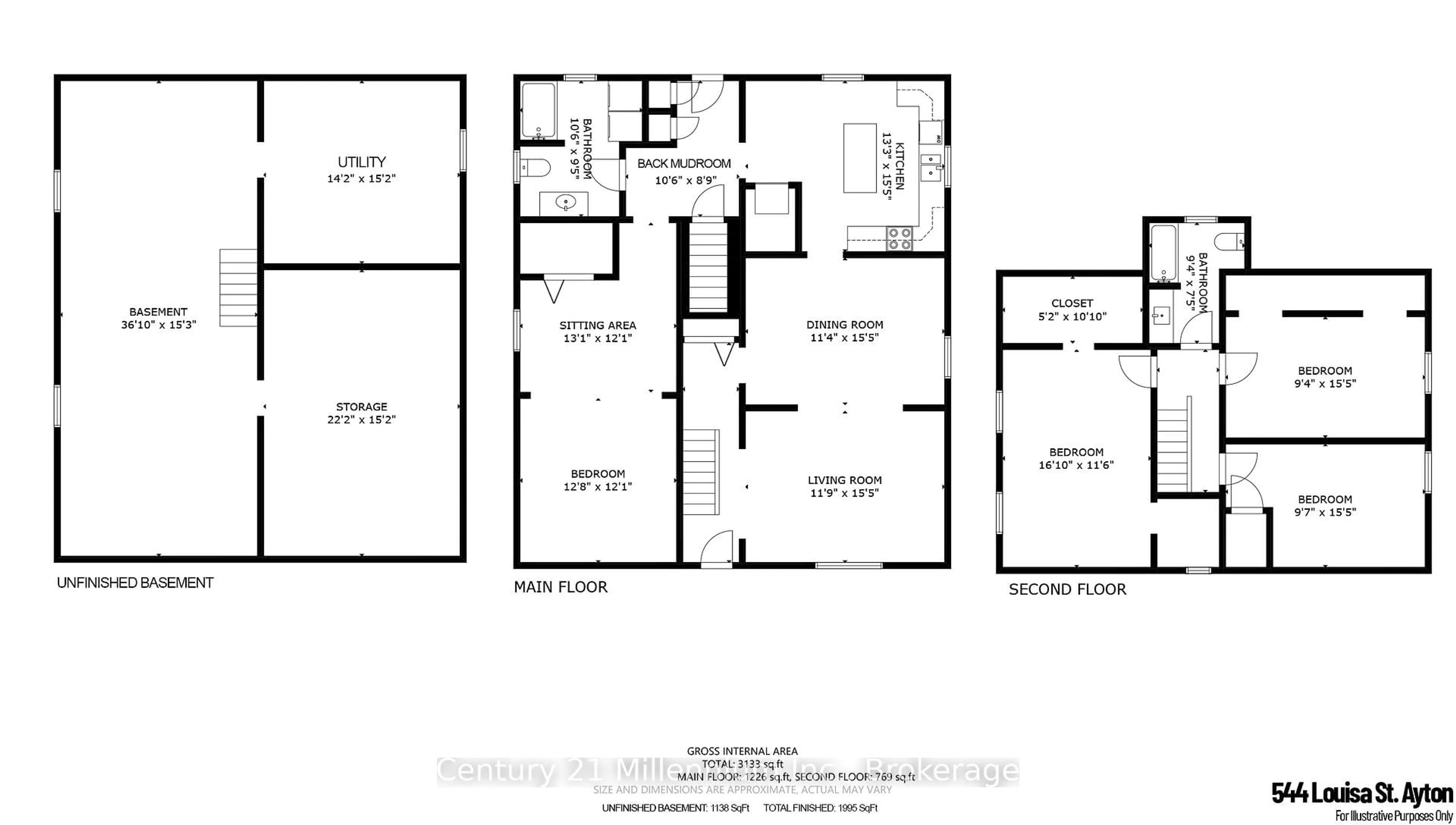Floor plan for 544 Louisa St, West Grey Ontario N0G 1C0
