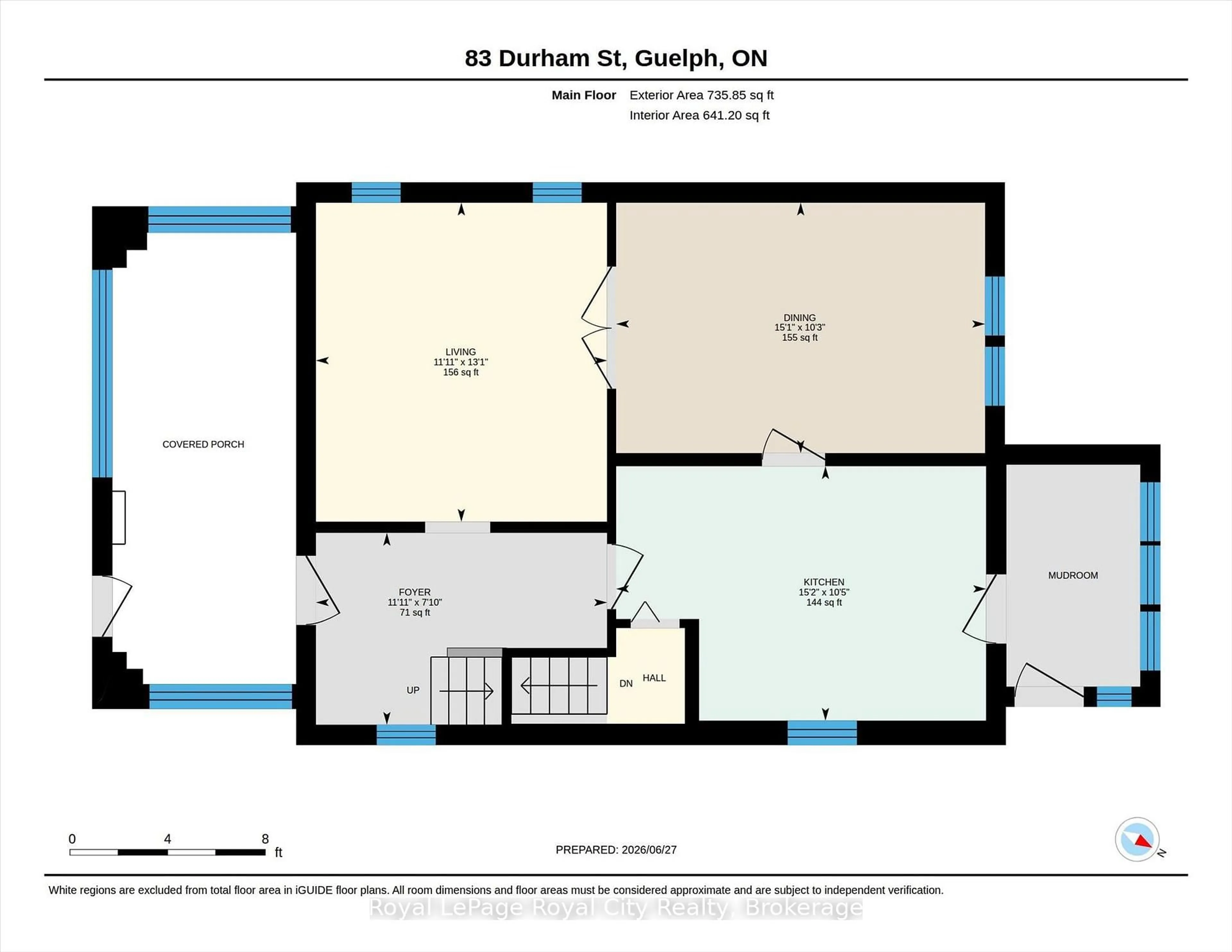 Floor plan for 83 Durham St, Guelph Ontario N1H 2Y4
