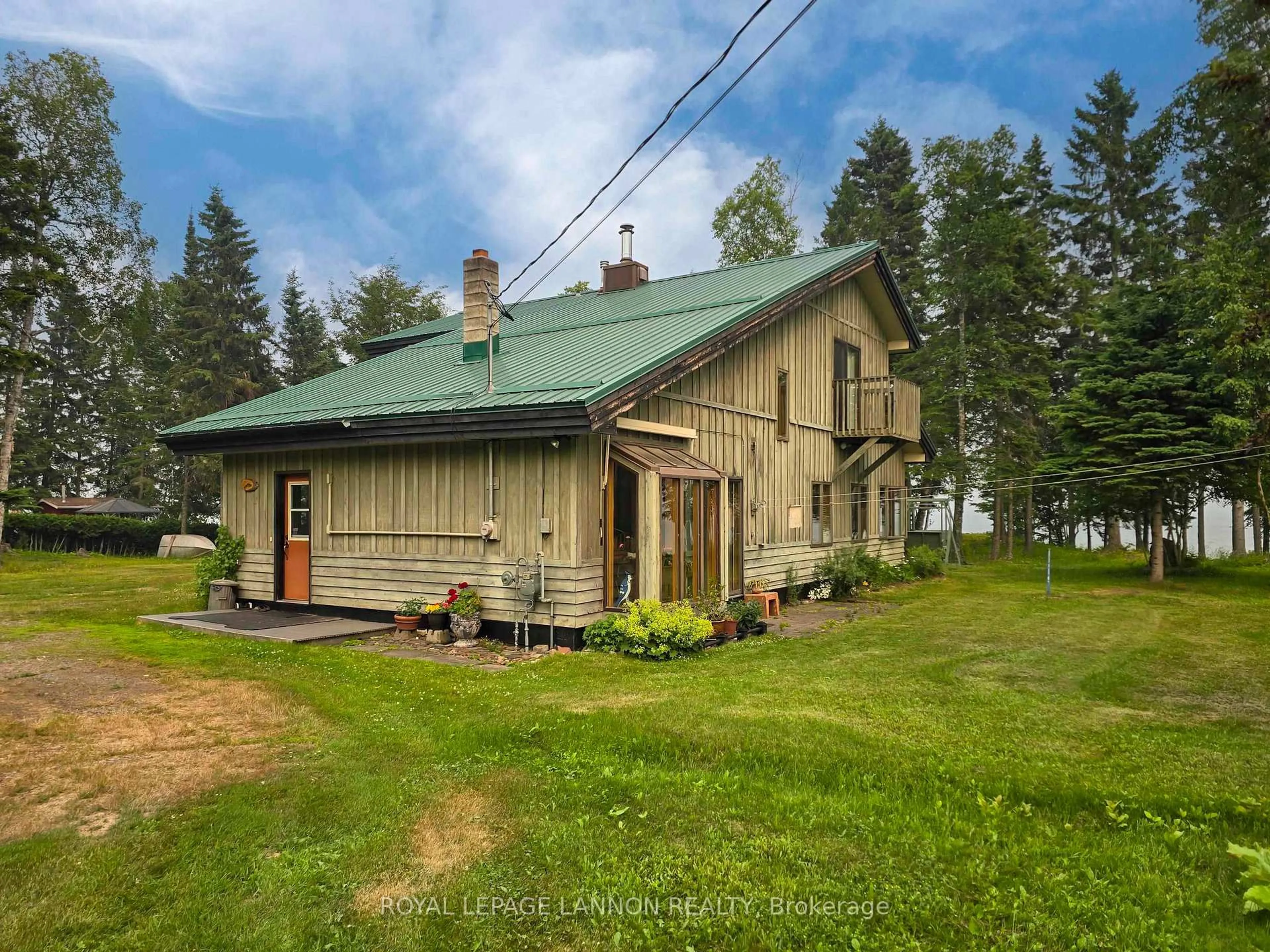 A pic from outside/outdoor area/front of a property/back of a property/a pic from drone, building for 2719 Birch Beach Rd., Shuniah Ontario P7A 0C2