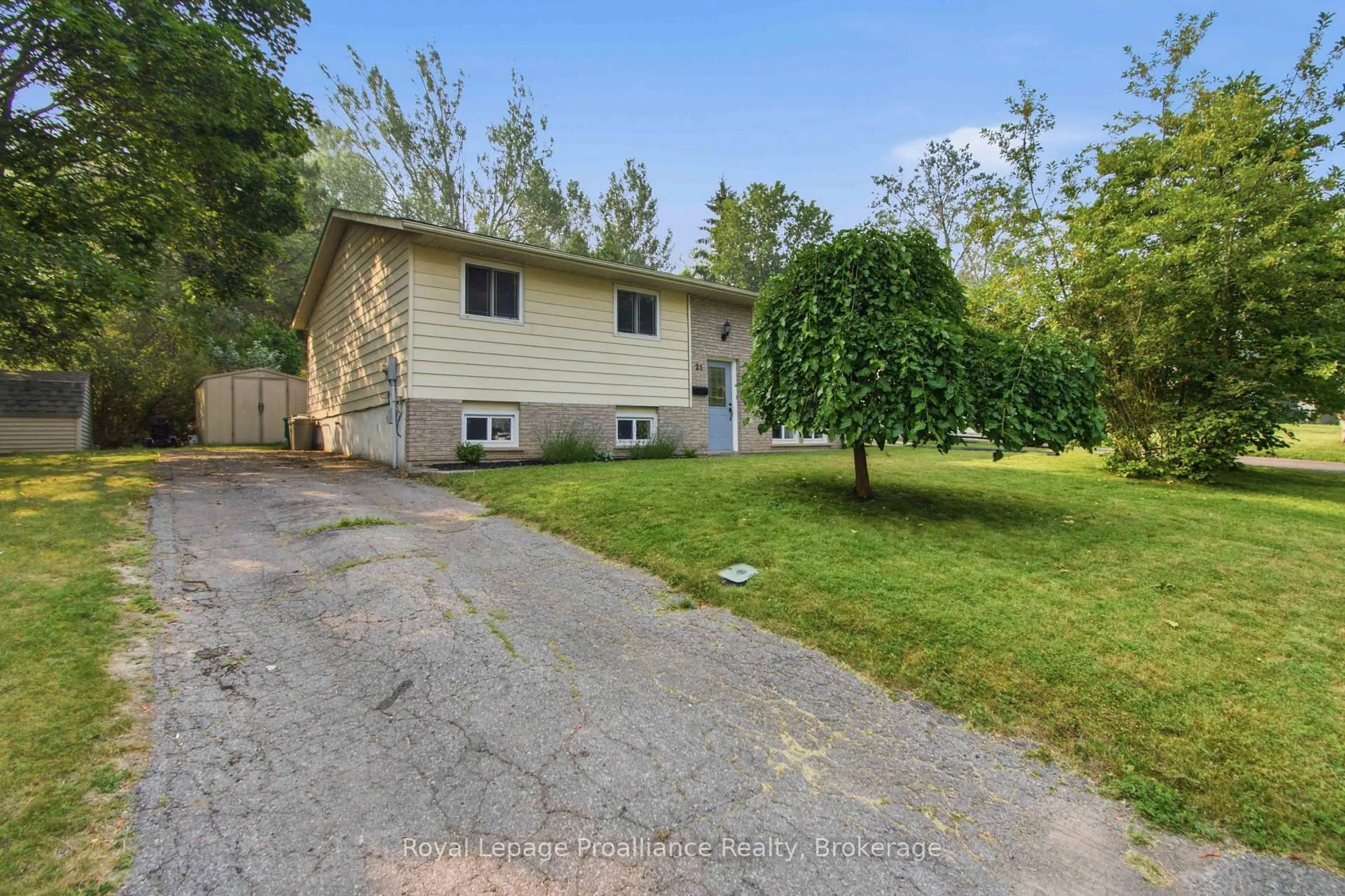 A pic from outside/outdoor area/front of a property/back of a property/a pic from drone, street for 25 Radeski St, Quinte West Ontario K8V 6B6