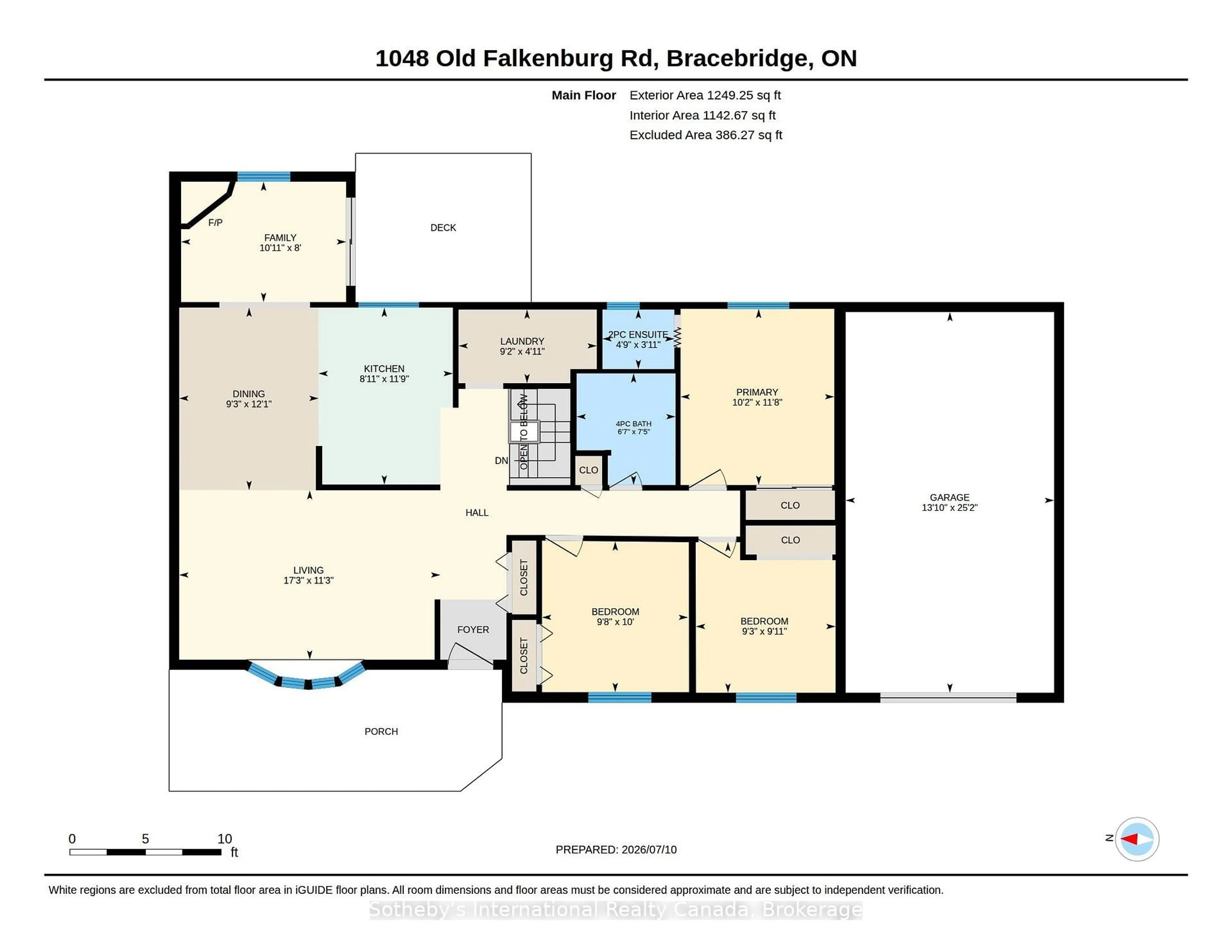 Floor plan for 1048 Old Falkenburg Rd, Bracebridge Ontario P1L 1X4