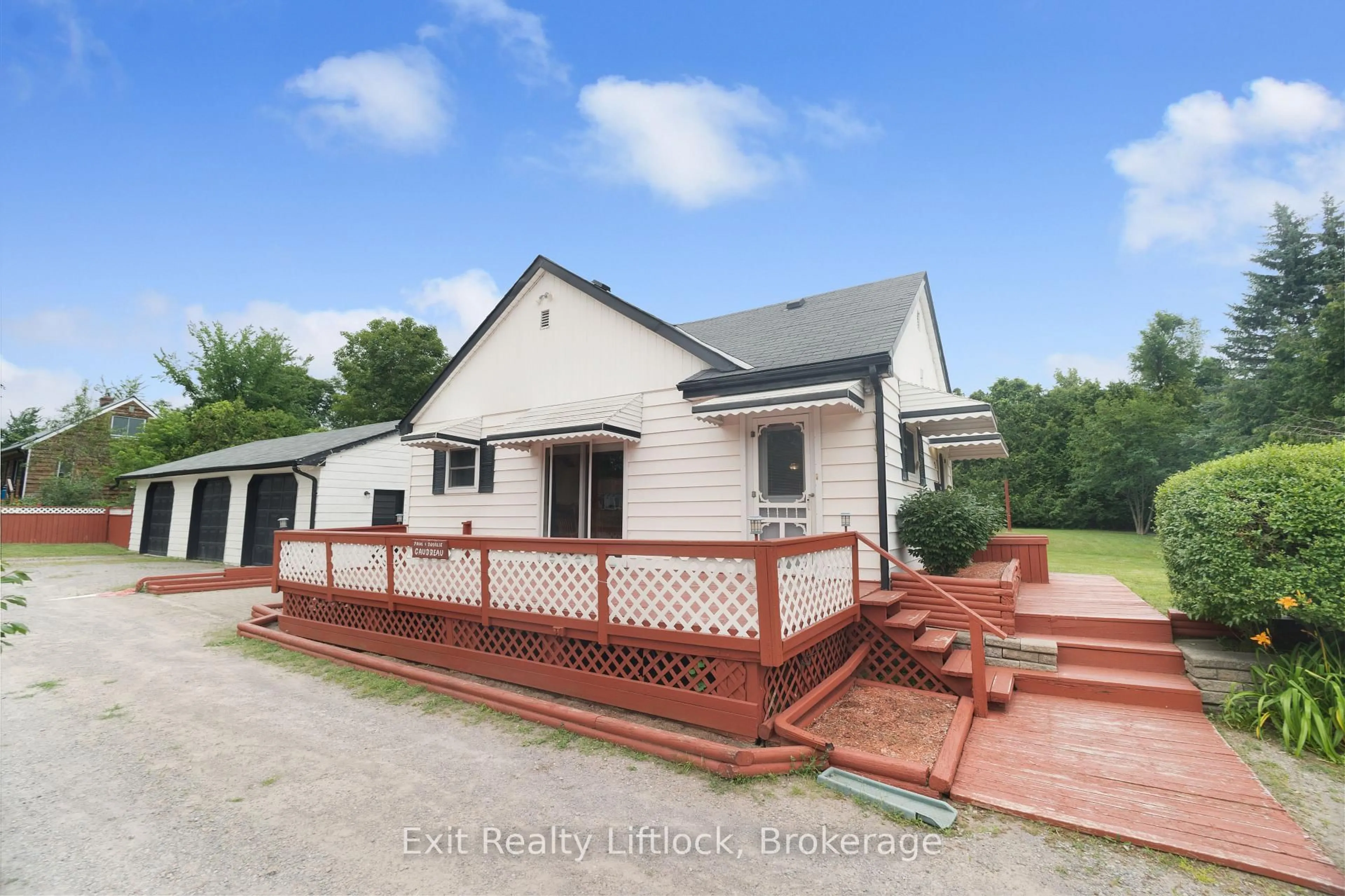 A pic from outside/outdoor area/front of a property/back of a property/a pic from drone, street for 2 Edgewood Ave, Douro-Dummer Ontario K9L 1V5