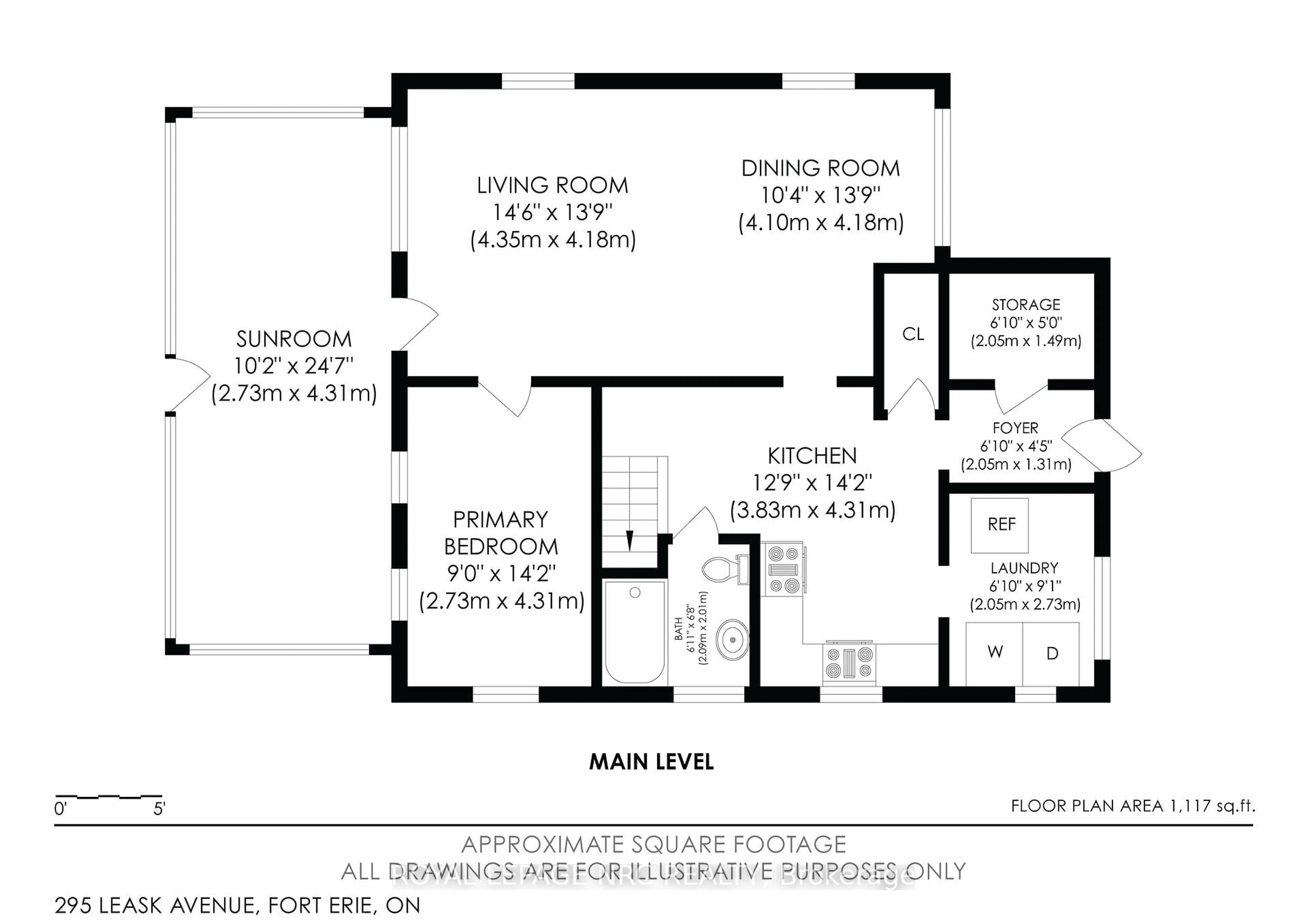 Floor plan for 295 Leask Ave, Fort Erie Ontario L2A 4L3