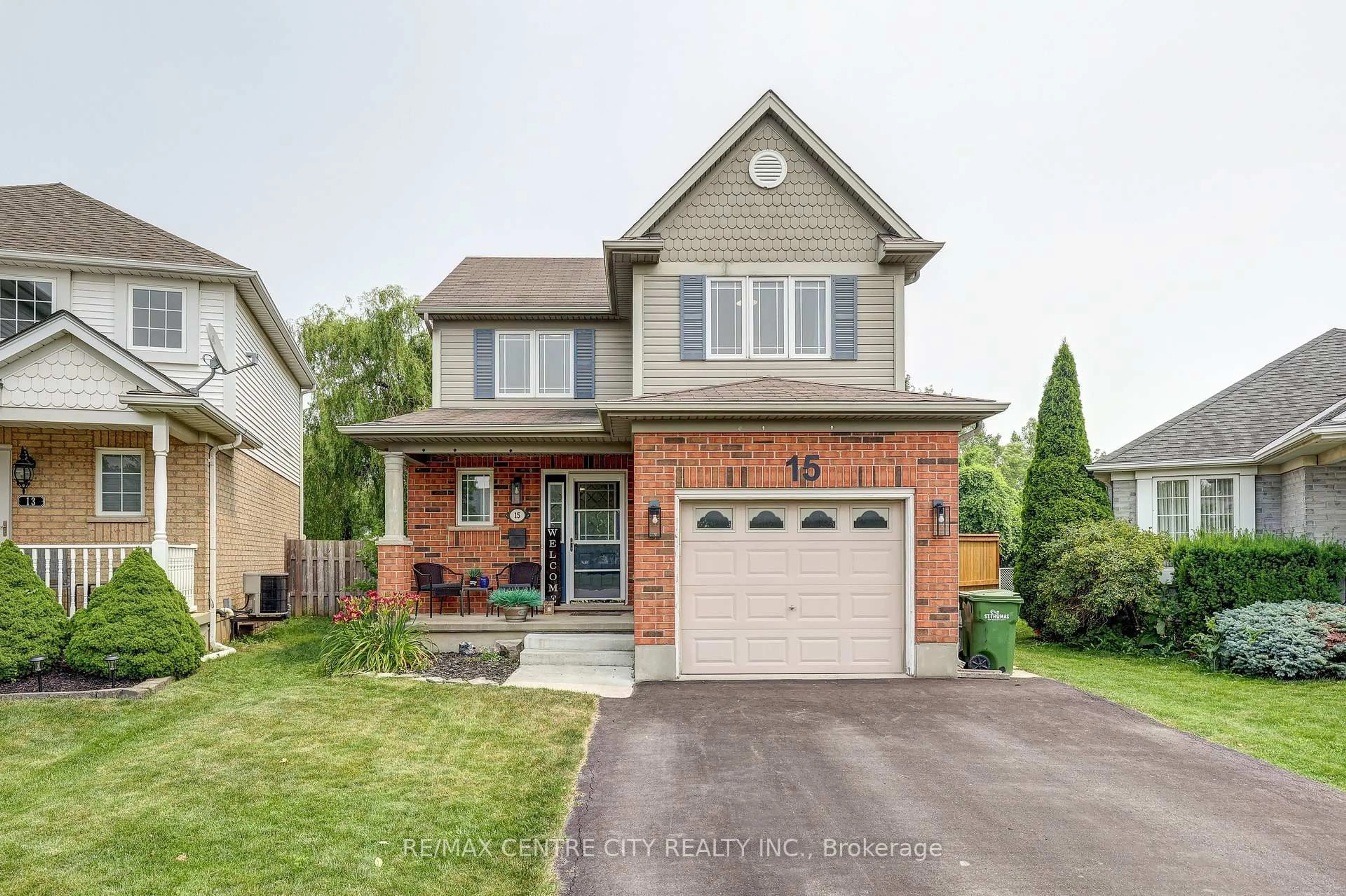 Home with brick exterior material, street for 15 Schreyer Dr, St. Thomas Ontario N5R 6E8